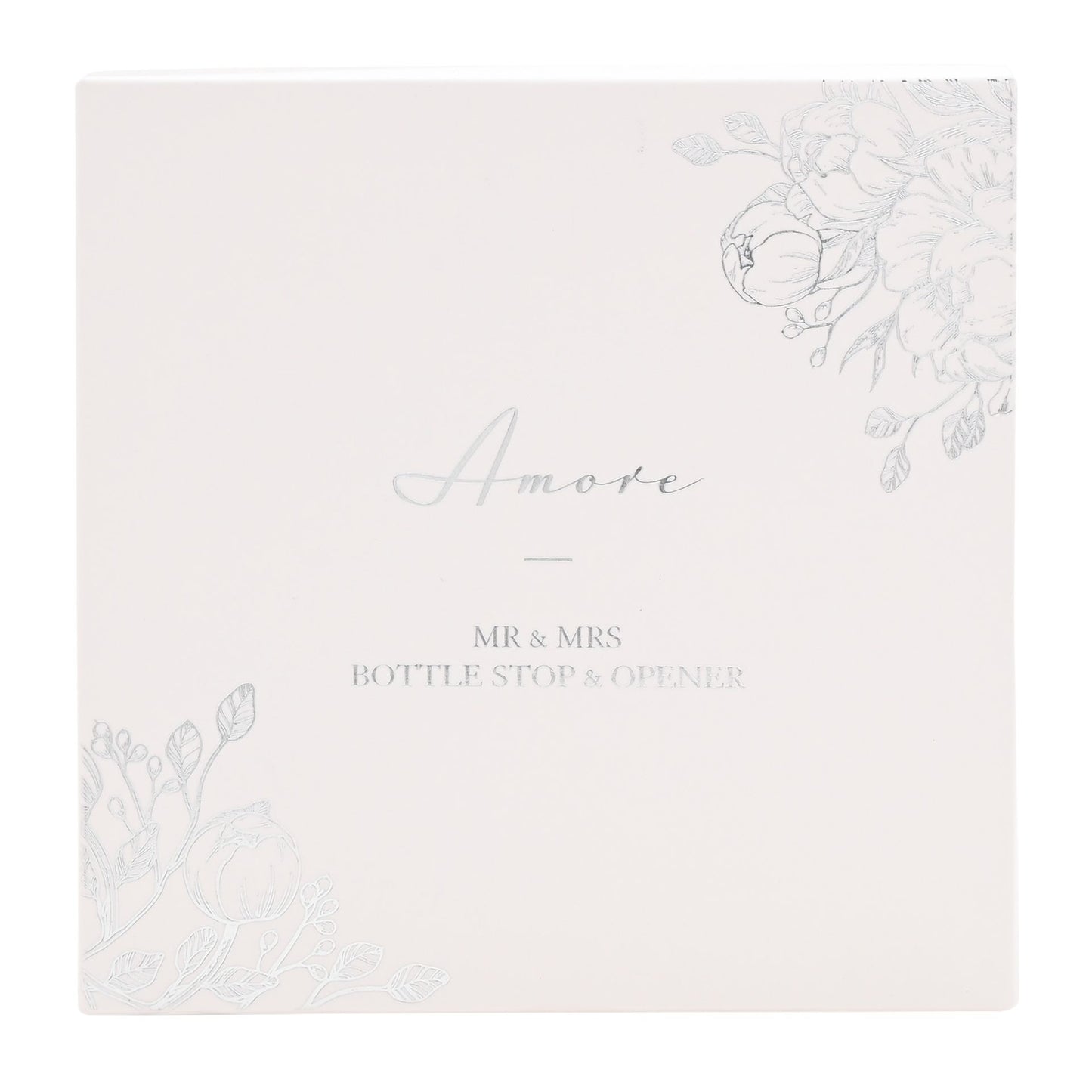 Amore Mr & Mrs Bottle Stop and Opener Set