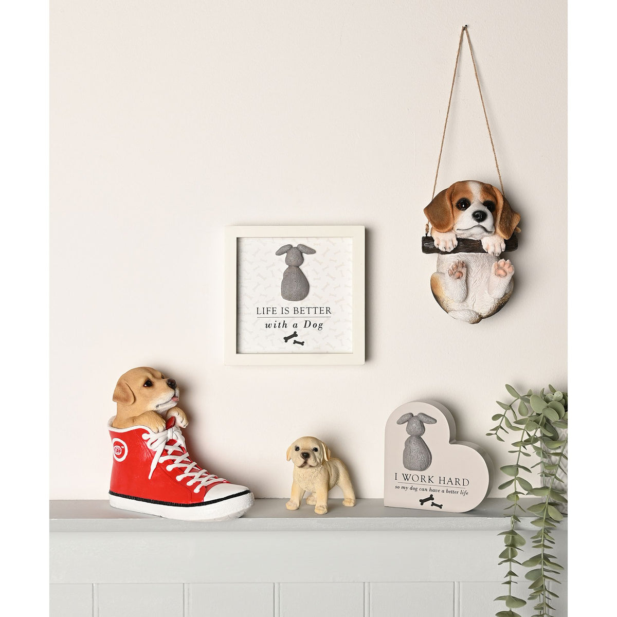 Best of Breed Heart Plaque - "I Work Hard So My Dog Can Have a Better Life"