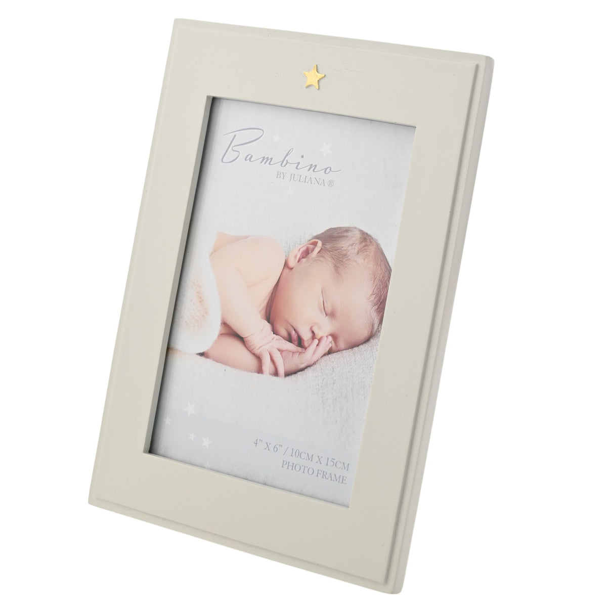 Bambino Photo Frame with Star Icon 4" x 6"