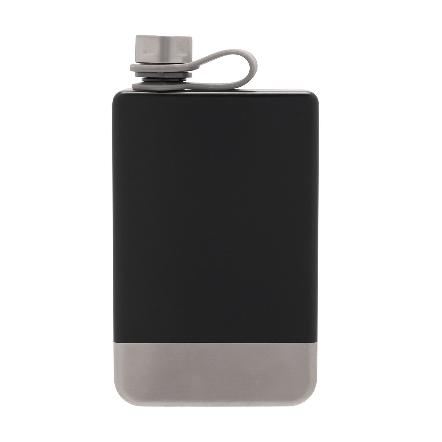 Harvey Makin Rectangular Hip Flask - 8oz Black