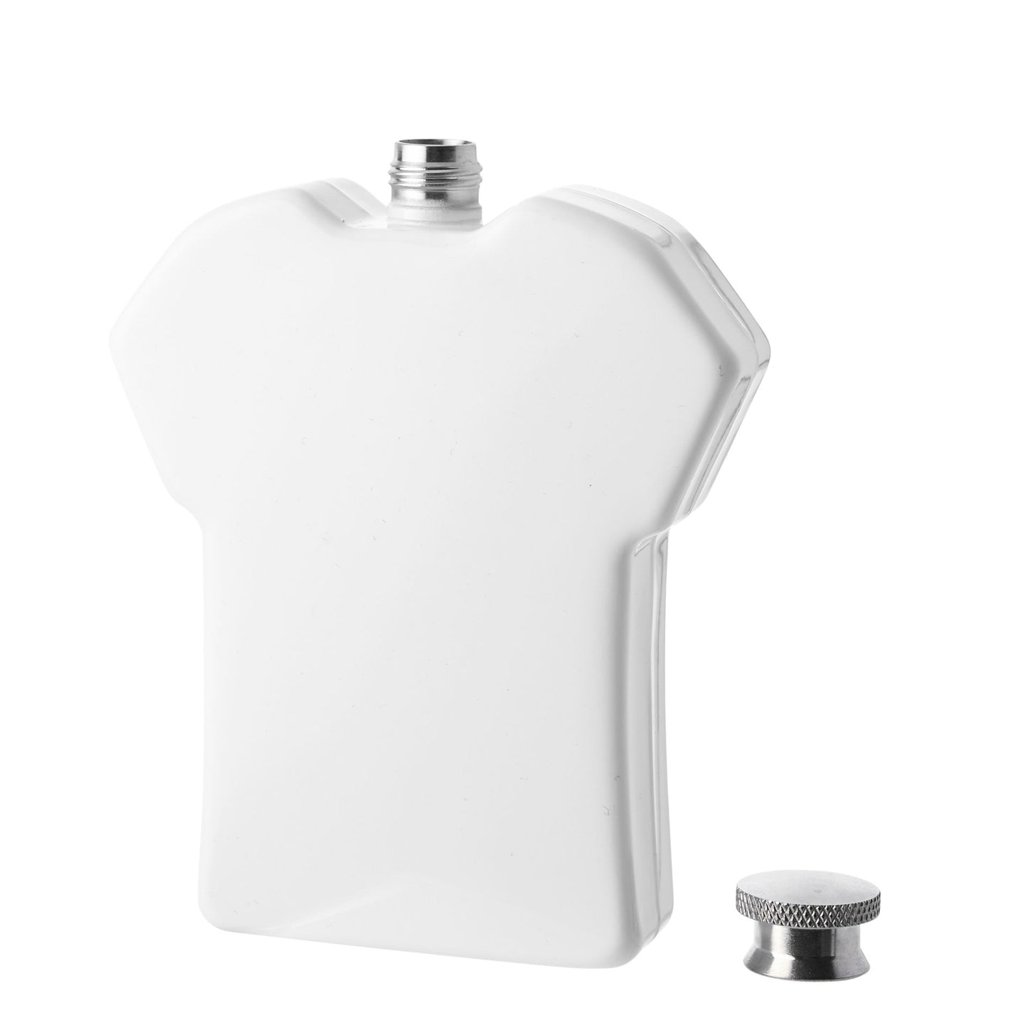 Harvey Makin Classic Hip Flask 5.5oz White - Football Shirt