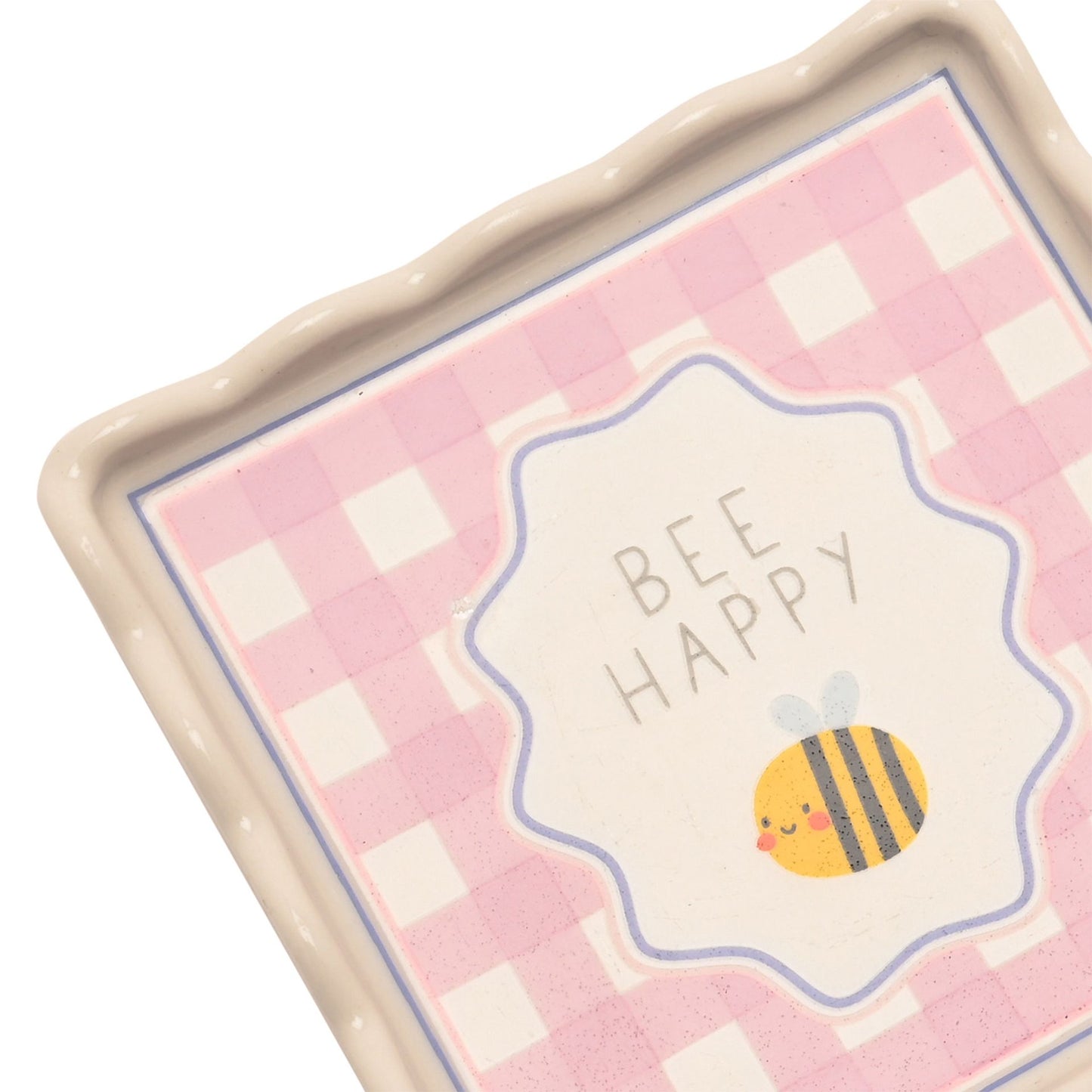 Love Life Scallop Trinket Tray - Bee Happy