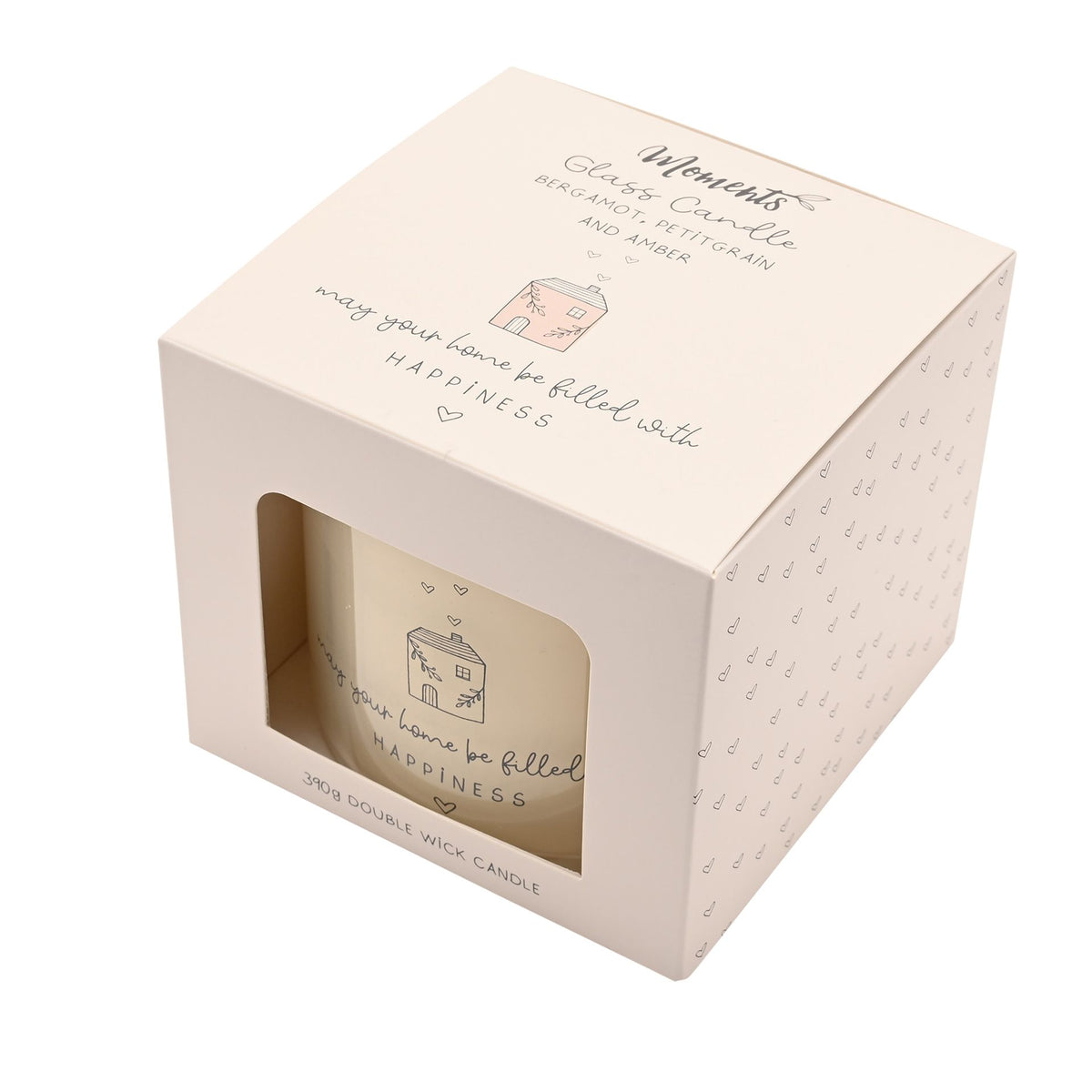 Moments Double Wick Candle 390g - Happy Home
