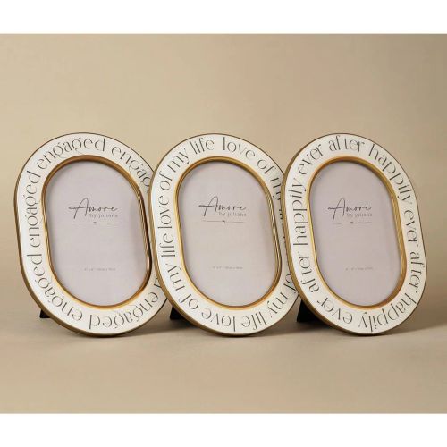 Amore Words Photo Frame 'Engaged' - 4" x 6"