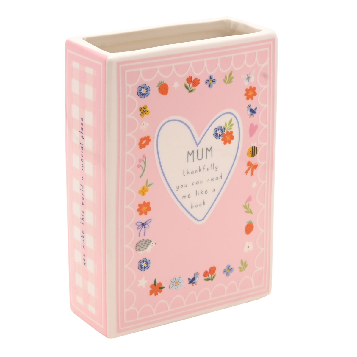 Love Life Book Vase 15cm - Mum