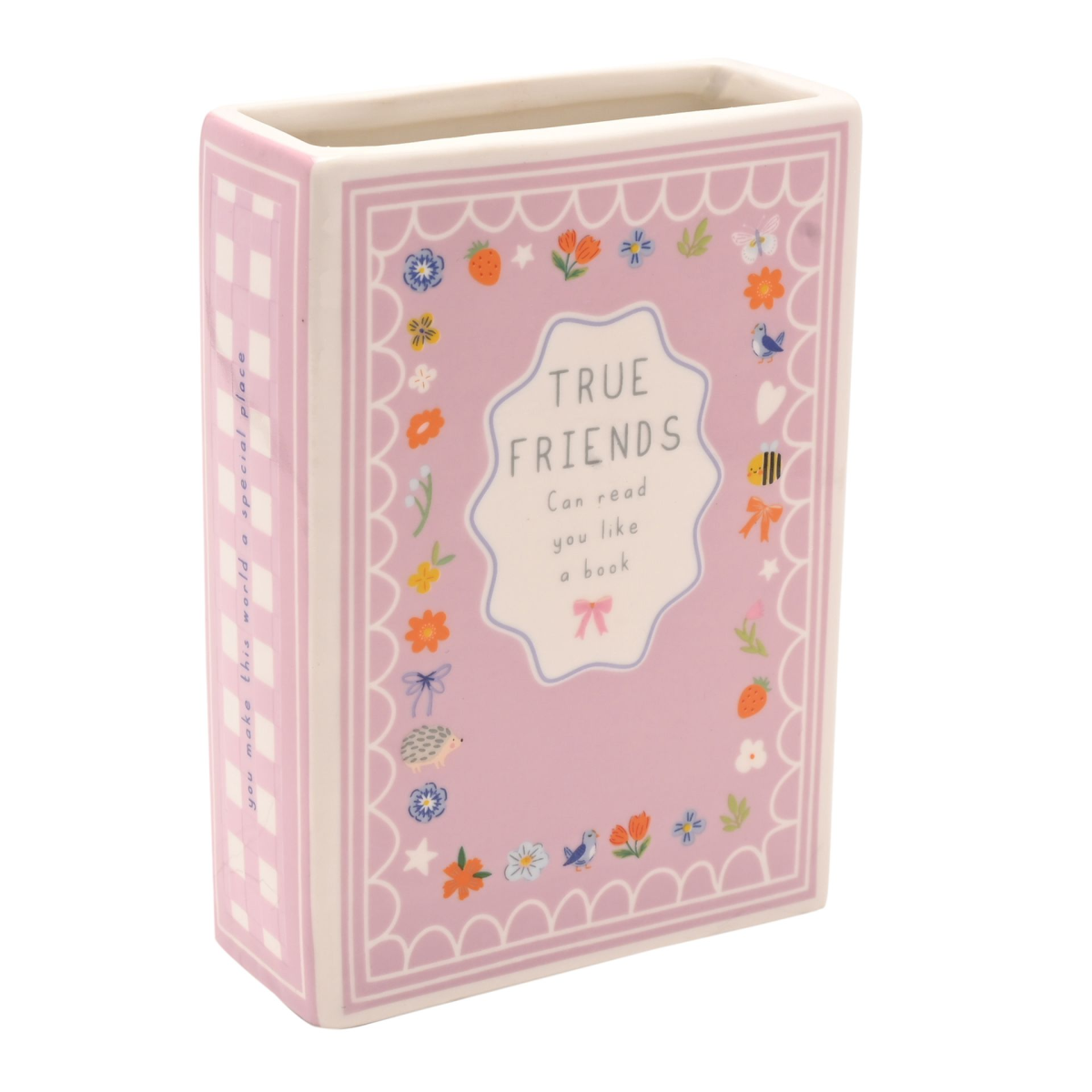 Love Life Book Vase 15cm - Friends