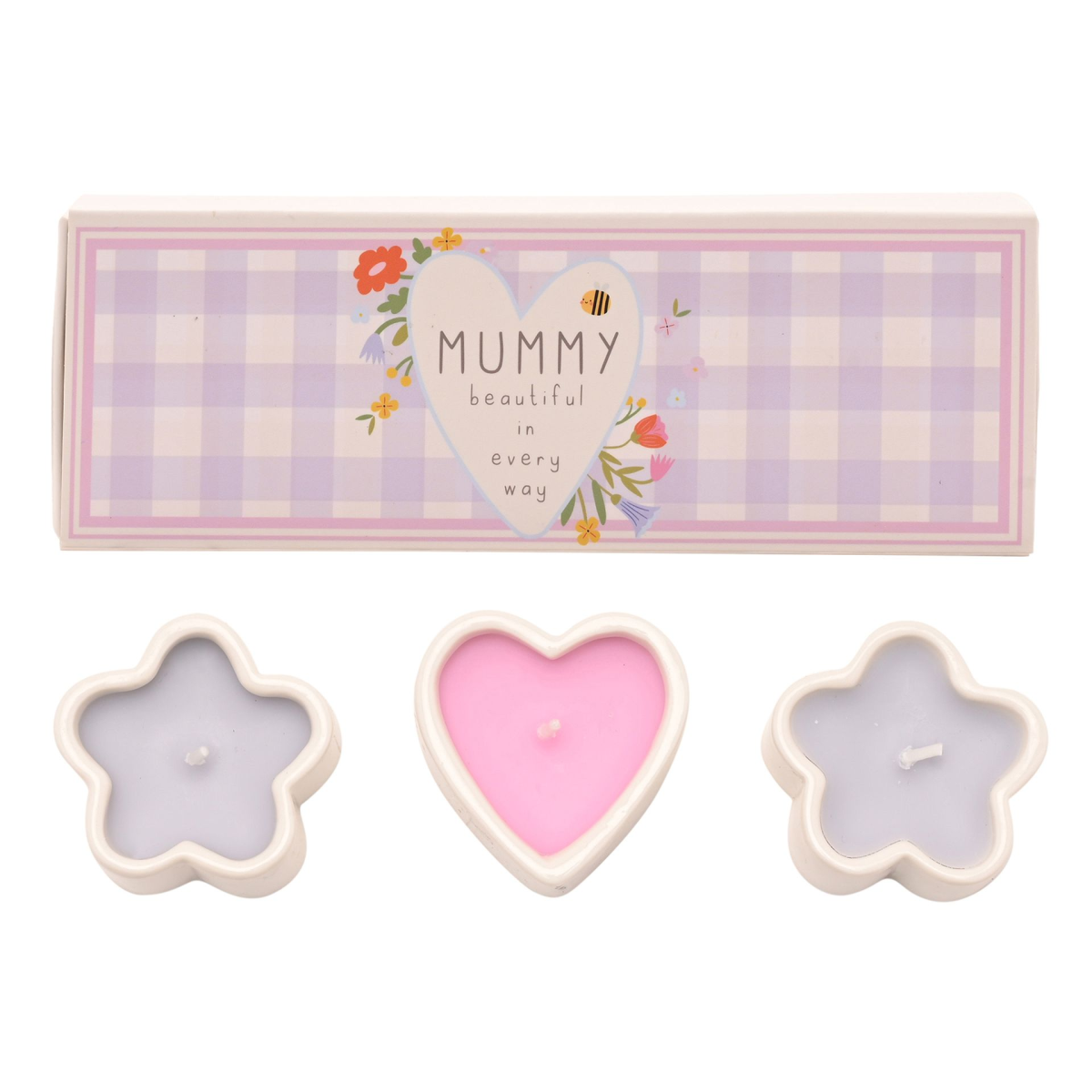 Love Life Set Of 3 Mini Candles - Mummy