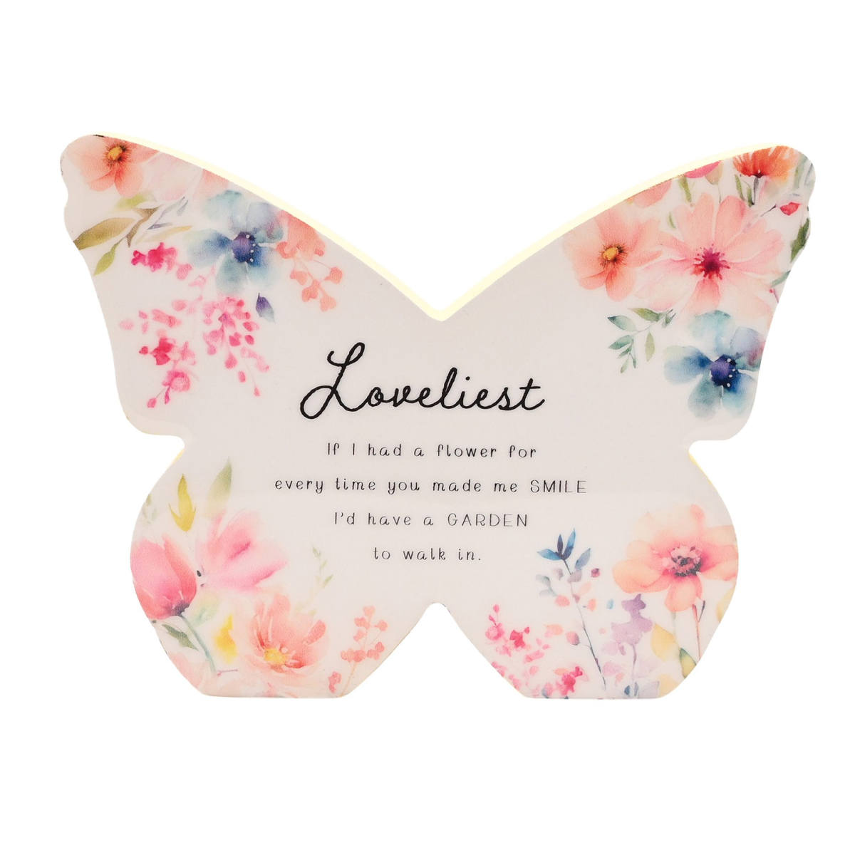 The Cottage Garden Floral Mantel Butterfly - Loveliest