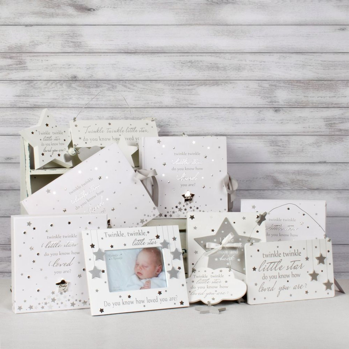 Twinkle Twinkle Silverplated Portrait Frame 3.5" x 5"
