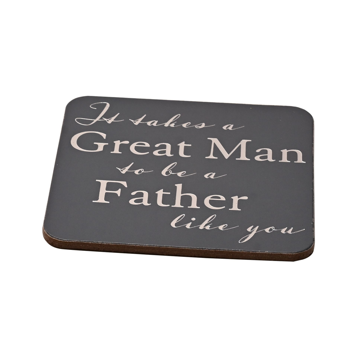 Amore Whisky Glass and Coaster Set - Father of the Bride