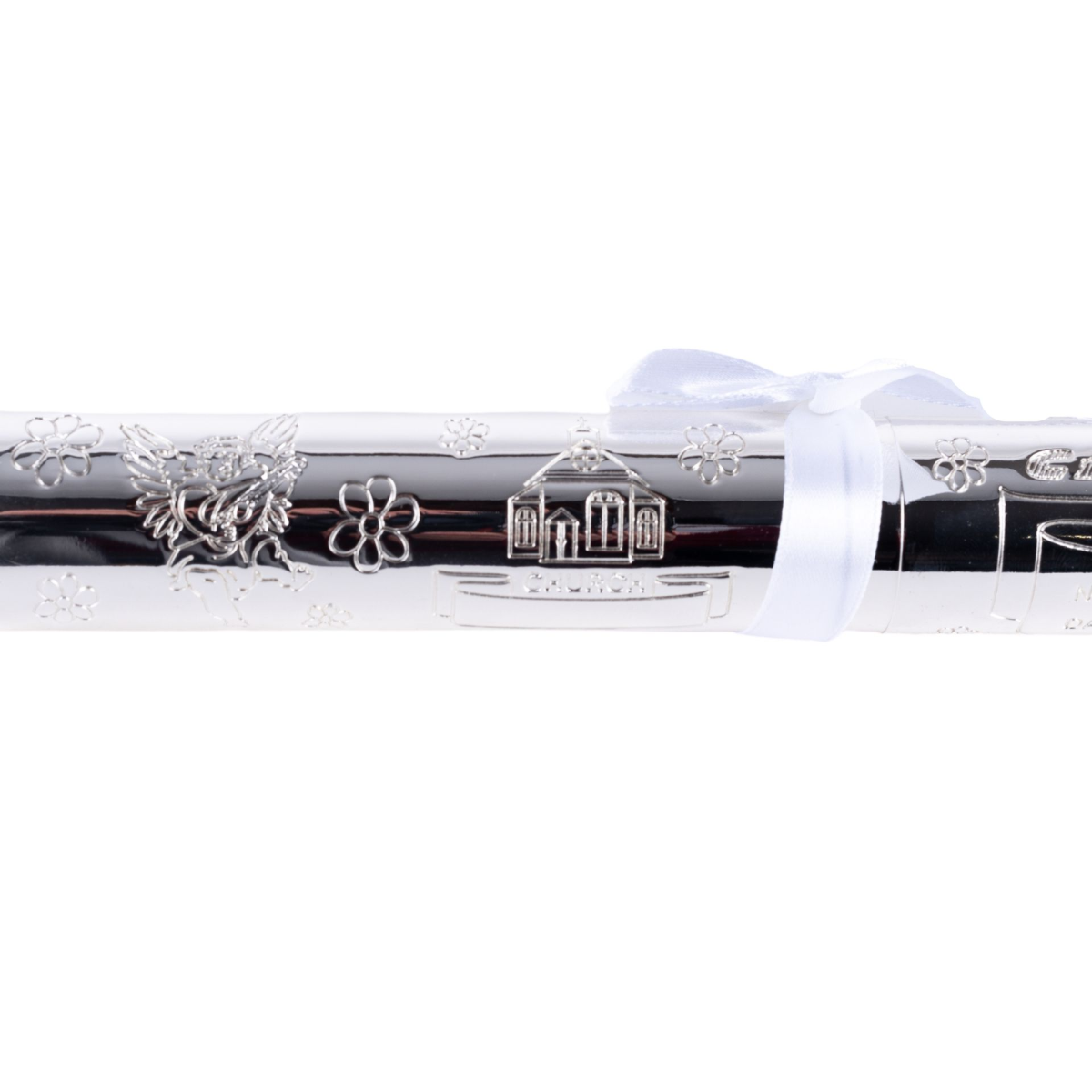 Silverplated "Christening Day" Tube with stand