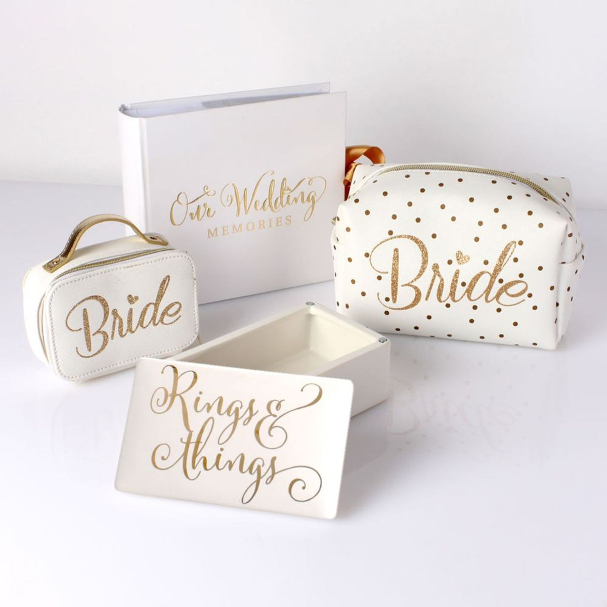 'Always & Forever' Gold Foil "Our Wedding" Album 4" x 6"
