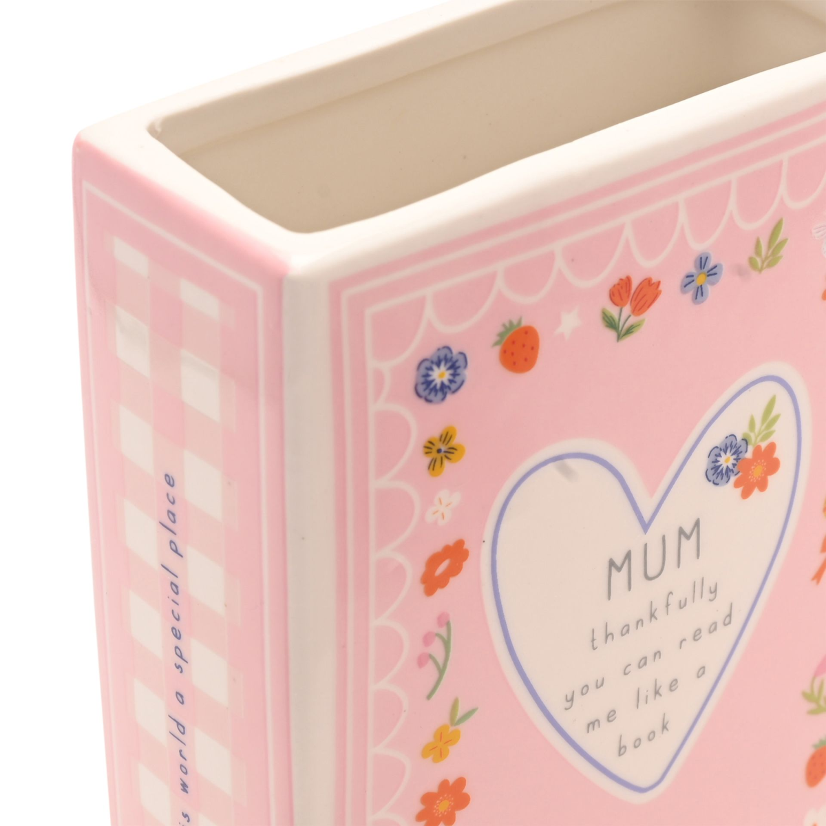 Love Life Book Vase 15cm - Mum