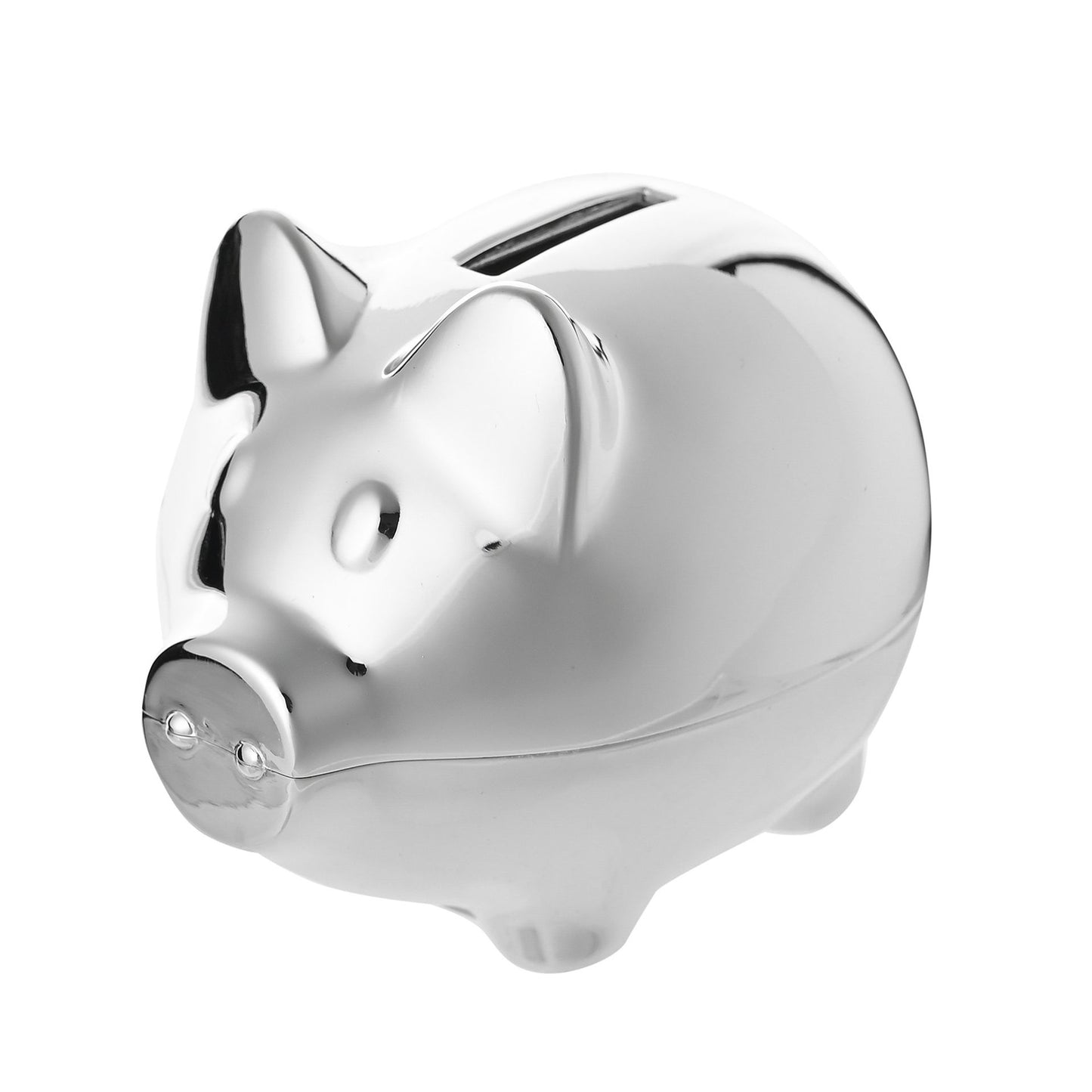 Bambino Silver Plated Piggy Money Box