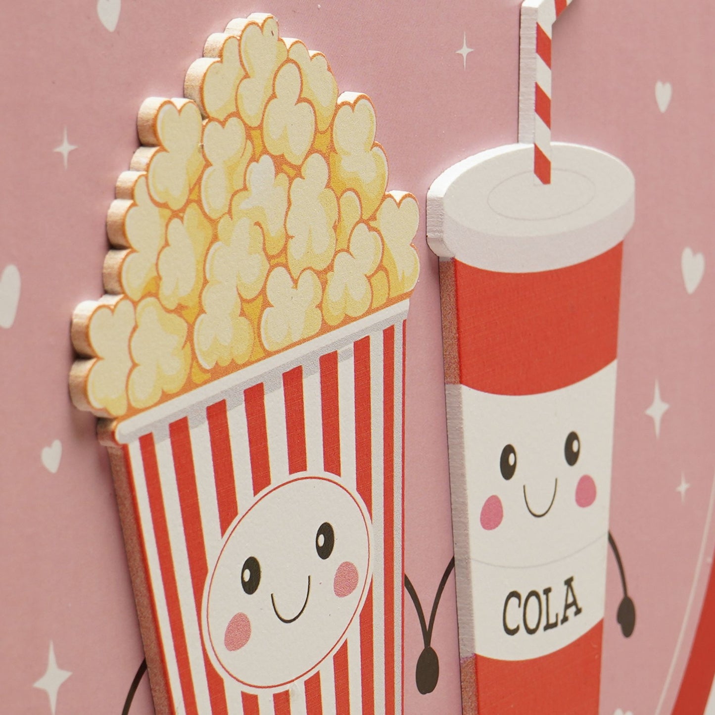 Love Is Sweet Hanging Plaque - Popcorn