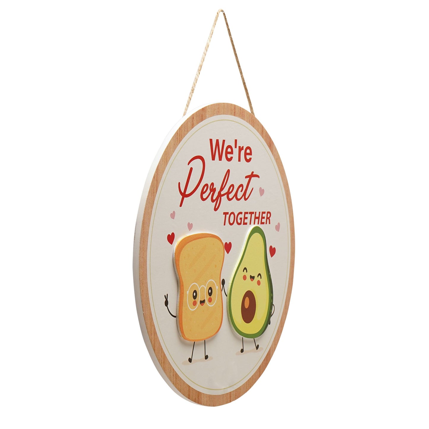 Love Is Sweet Hanging Plaque - Avocado