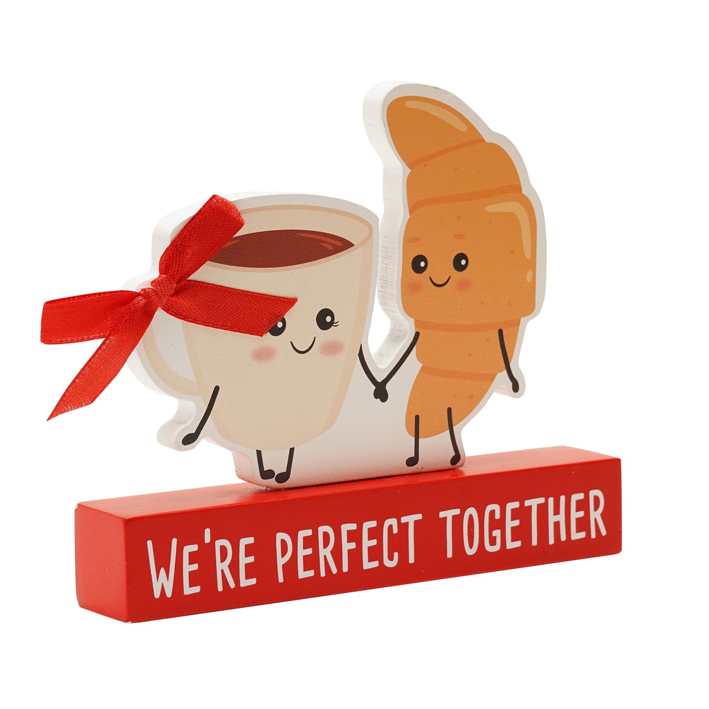 Love Is Sweet Plaque - Coffee & Croissant