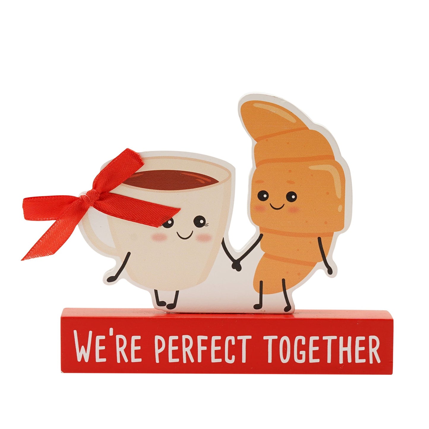 Love Is Sweet Plaque - Coffee & Croissant