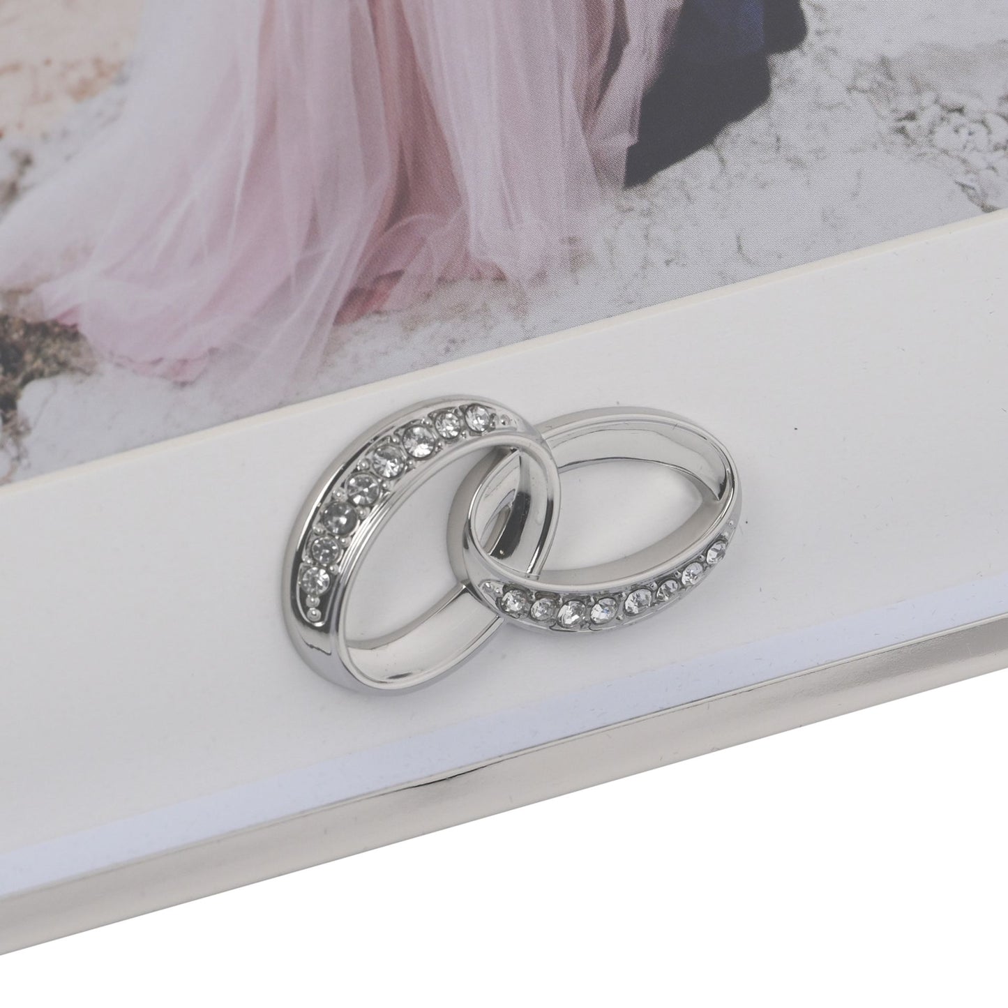 Amore Box  Arch Photo Frame With Rings 5" x 7"