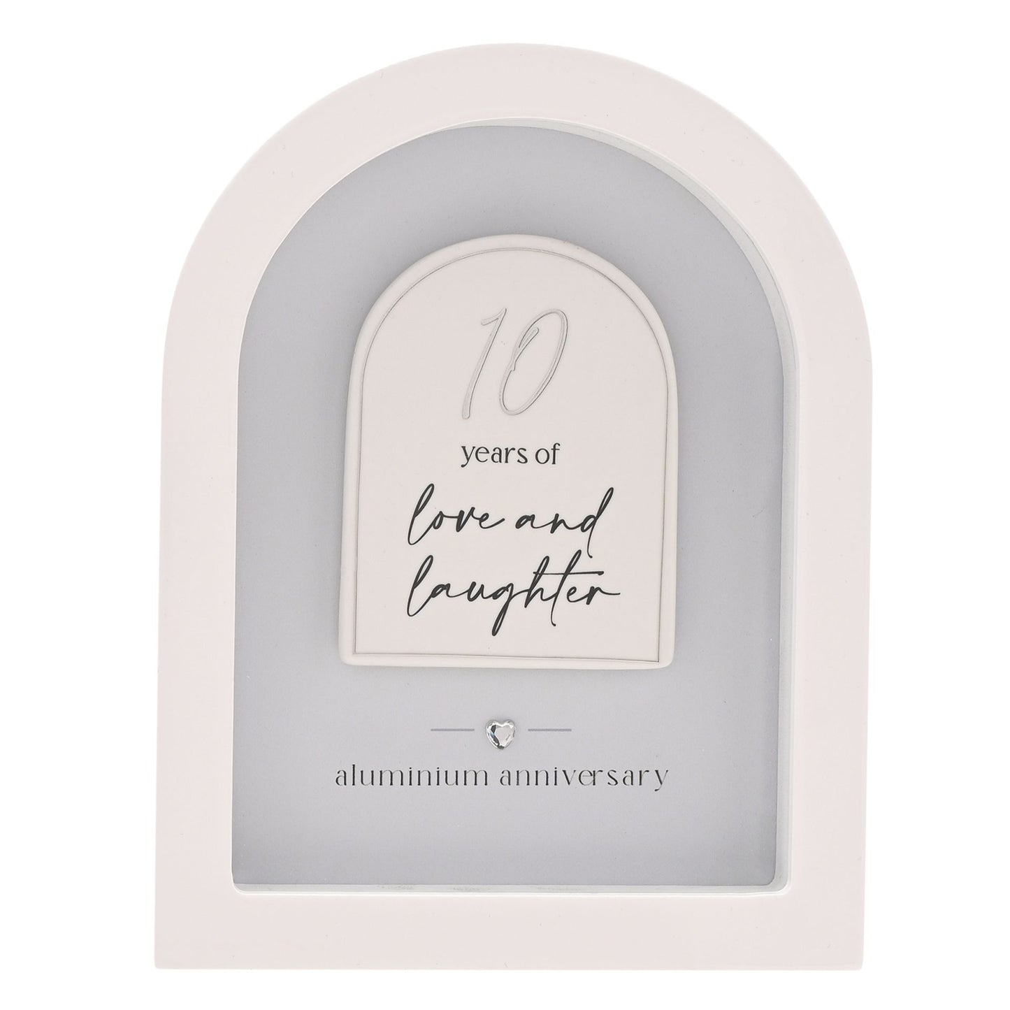 Amore Arch Plaque 18cm - 10 Years