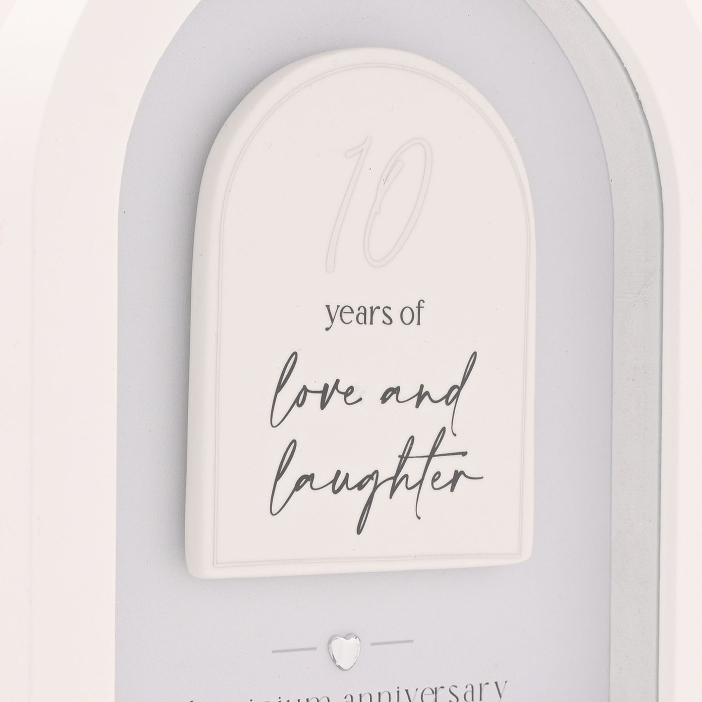 Amore Arch Plaque 18cm - 10 Years