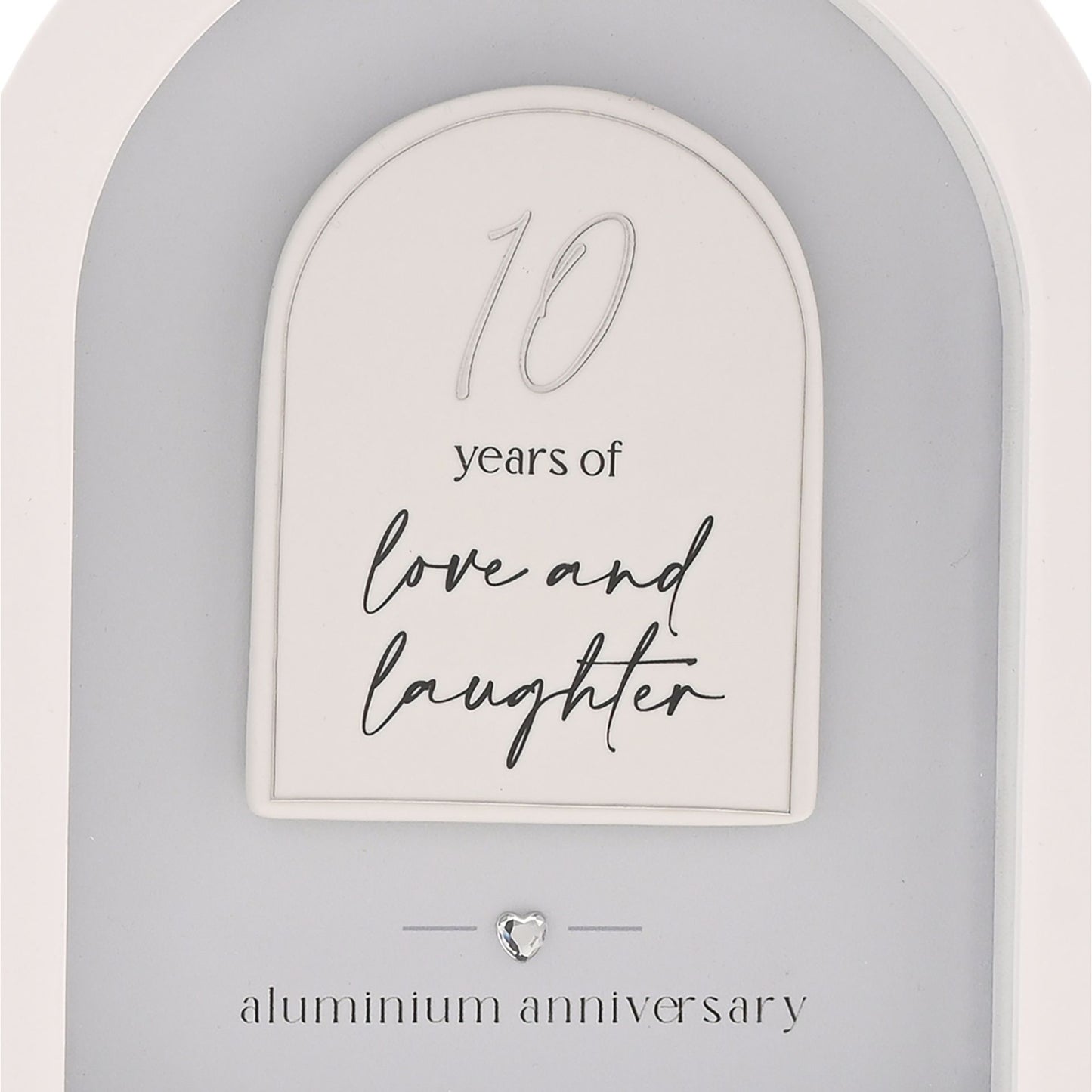 Amore Arch Plaque 18cm - 10 Years