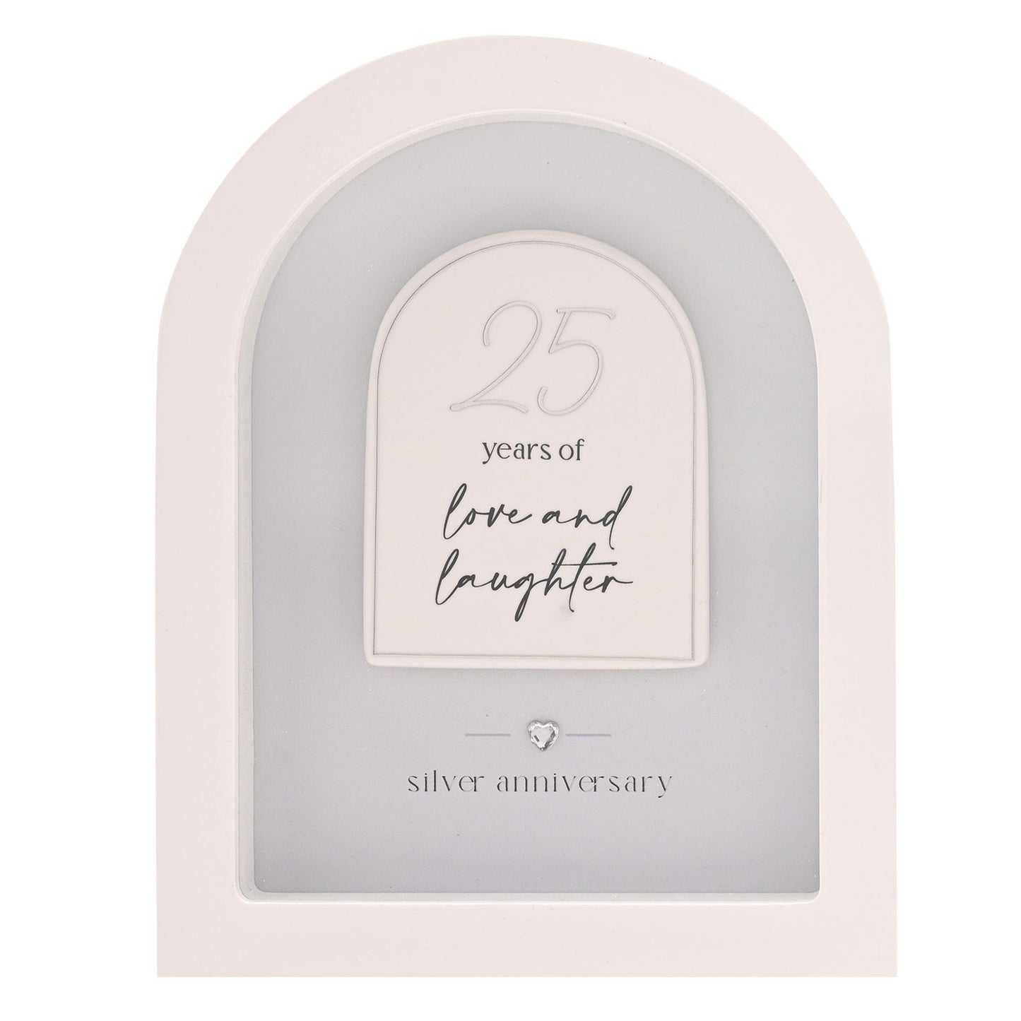 Amore Arch Plaque 18cm - 25 Years