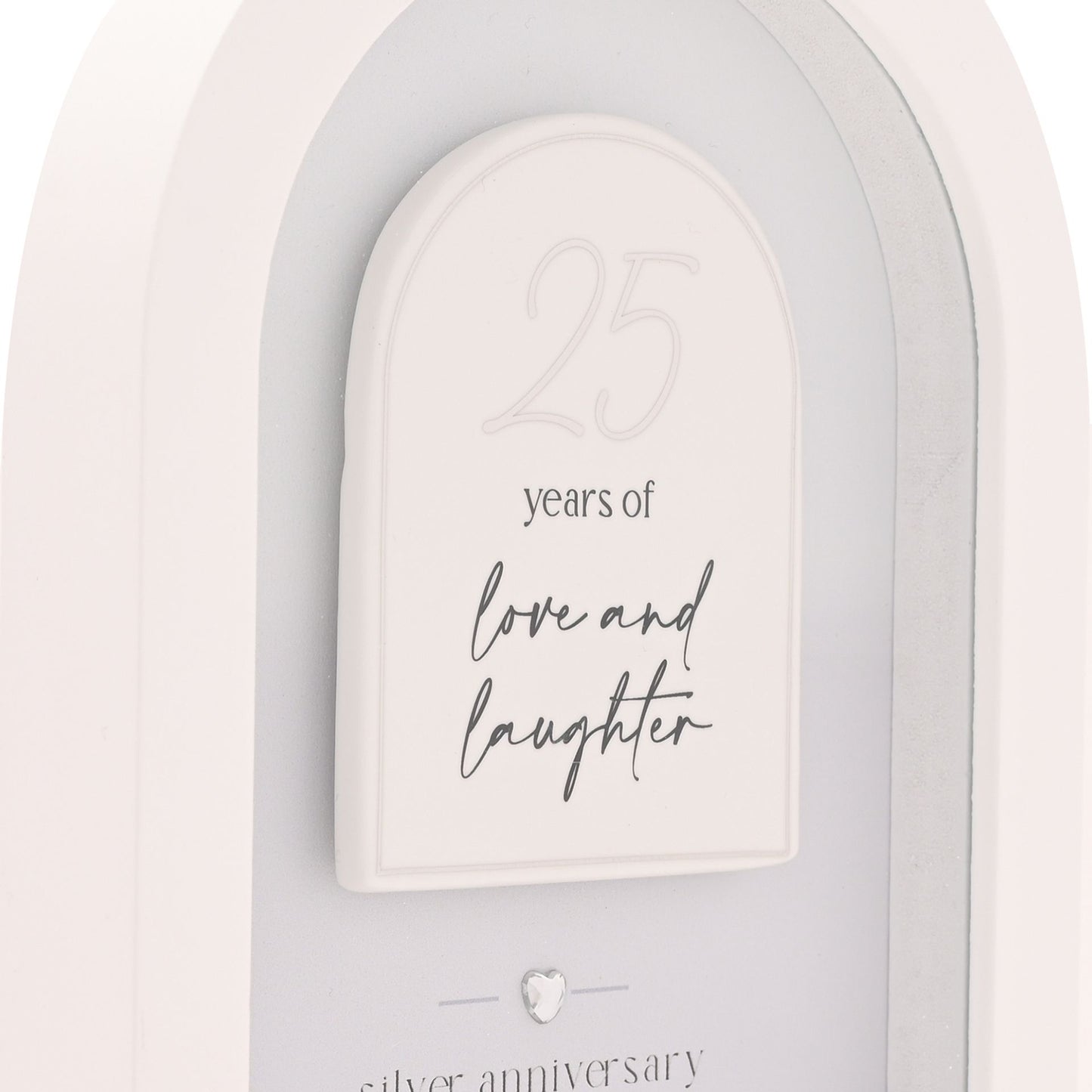 Amore Arch Plaque 18cm - 25 Years