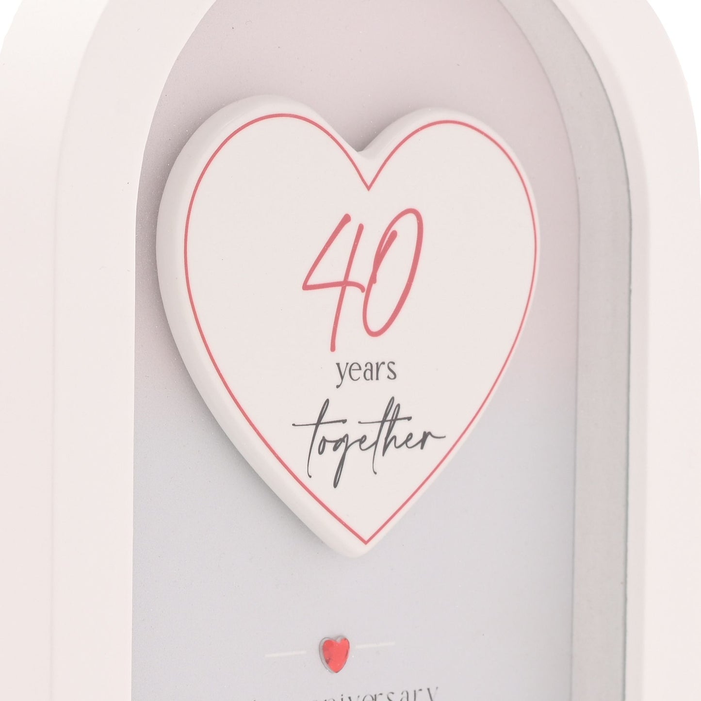 Amore Arch Plaque 18cm - 40 Years