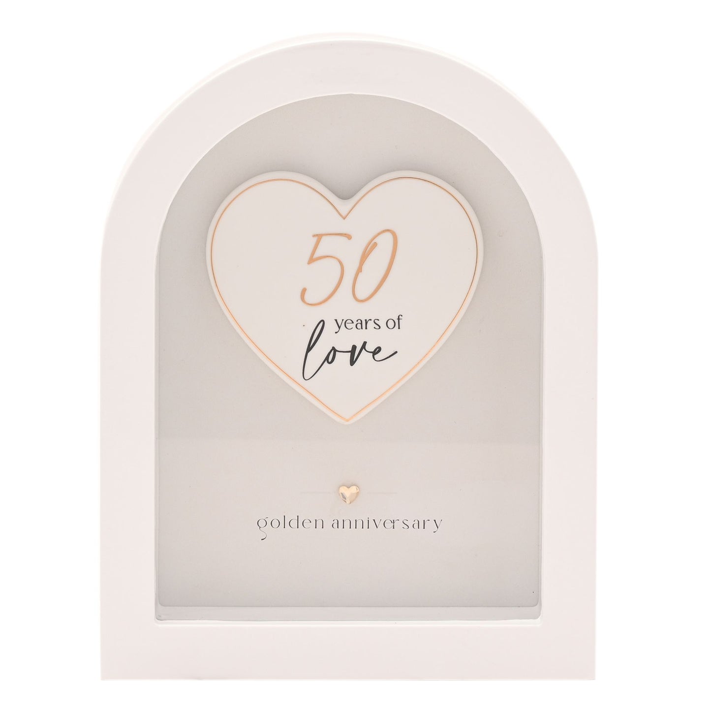 Amore Arch Plaque 18cm - 50 Years