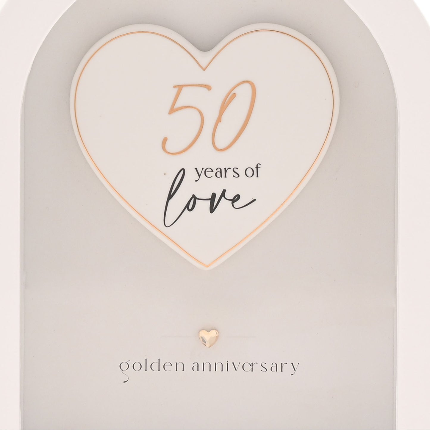 Amore Arch Plaque 18cm - 50 Years