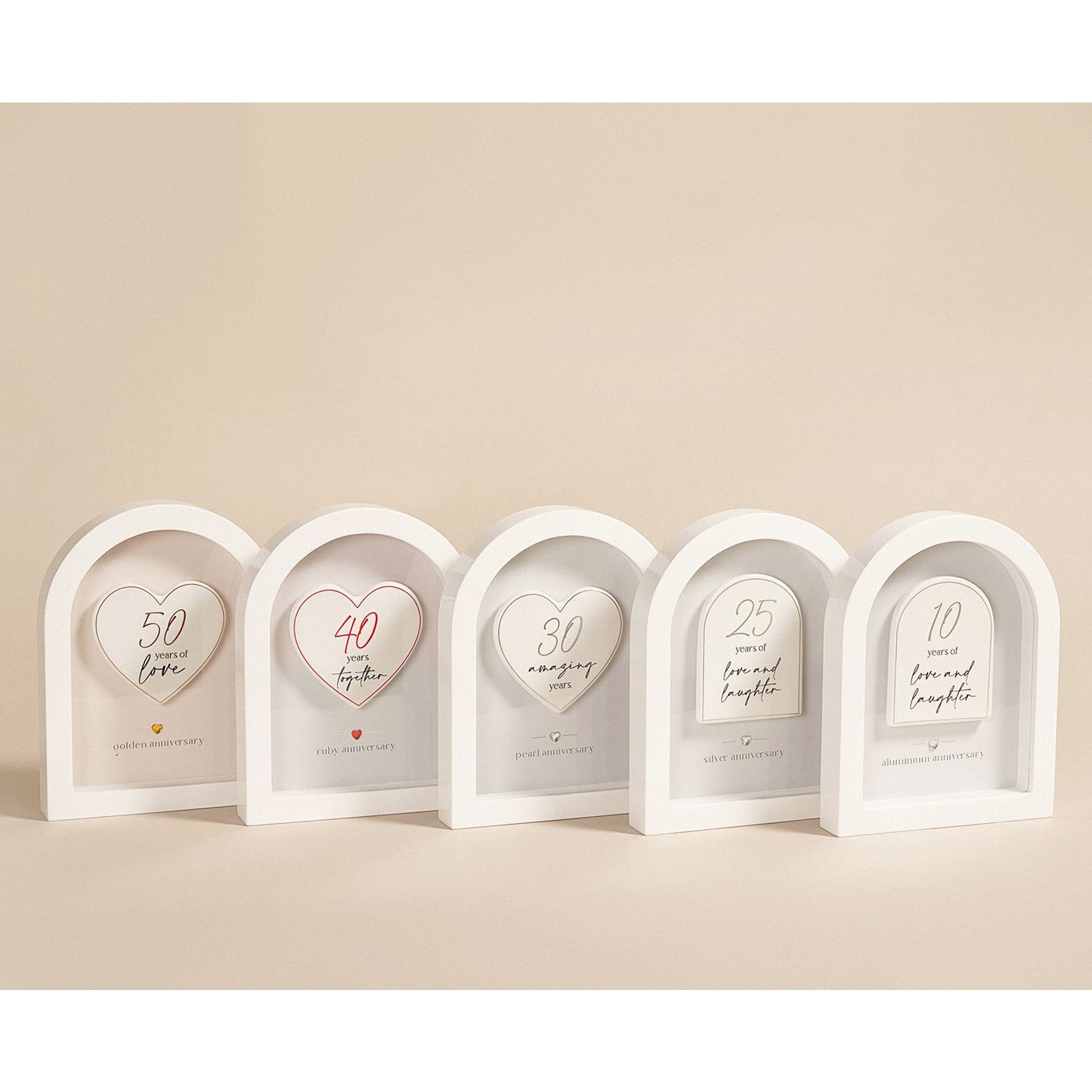 Amore Arch Plaque 18cm - 50 Years