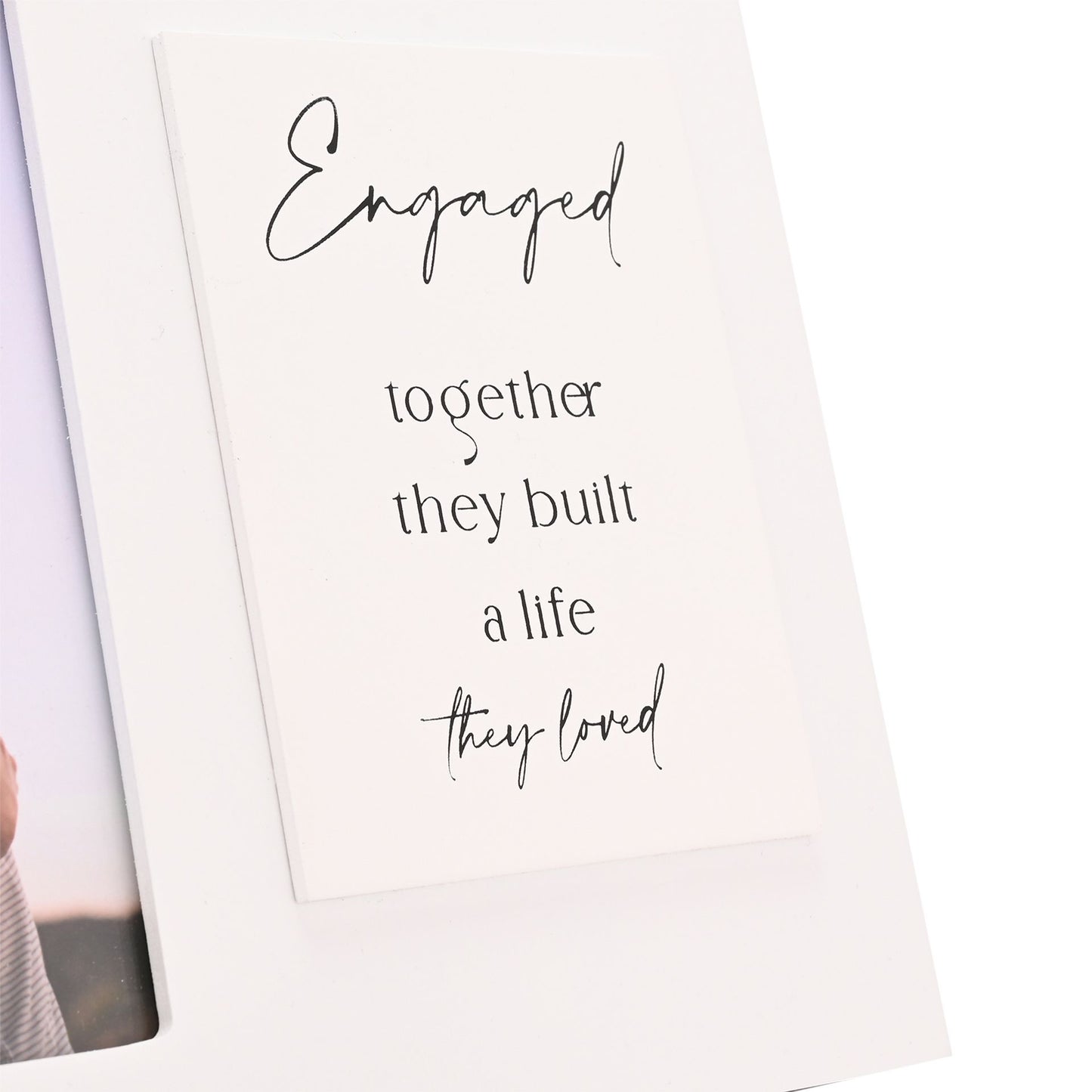 Amore Photo Frame with Verse - Engaged