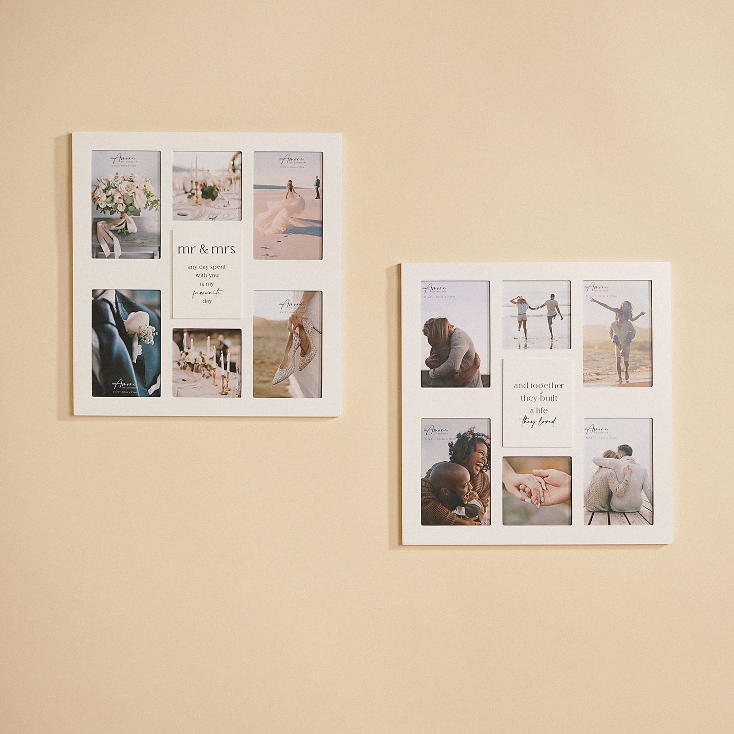 Amore Multi Aperture Photo Frame - Together They Built