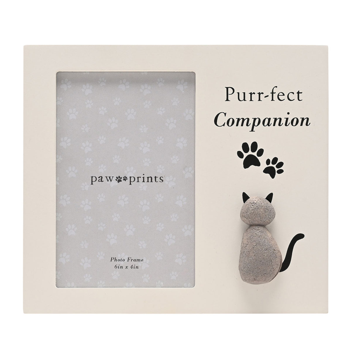 Best of Breed Pebble Style Photo Frame - "Purrfect Companion"