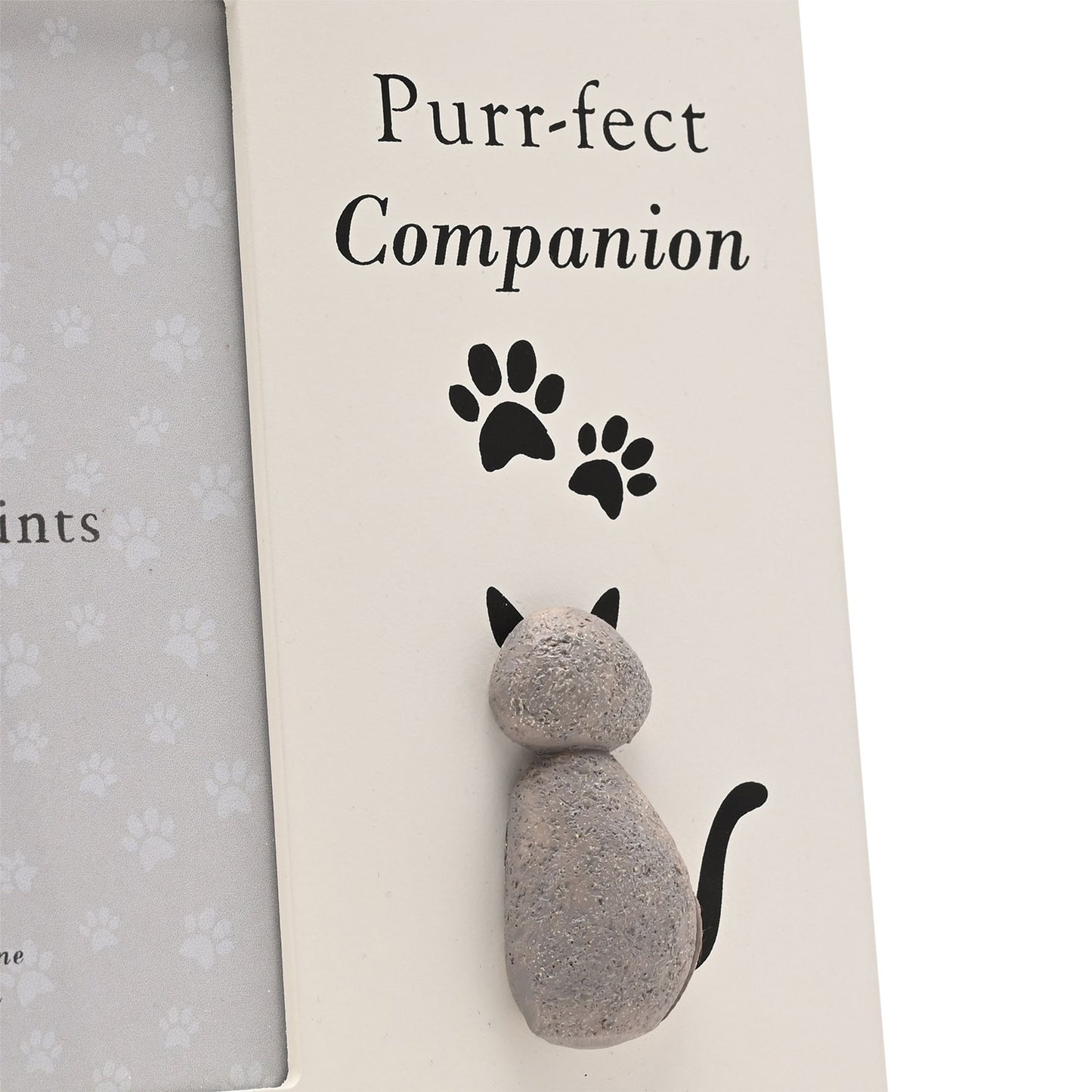 Best of Breed Pebble Style Photo Frame - "Purrfect Companion"