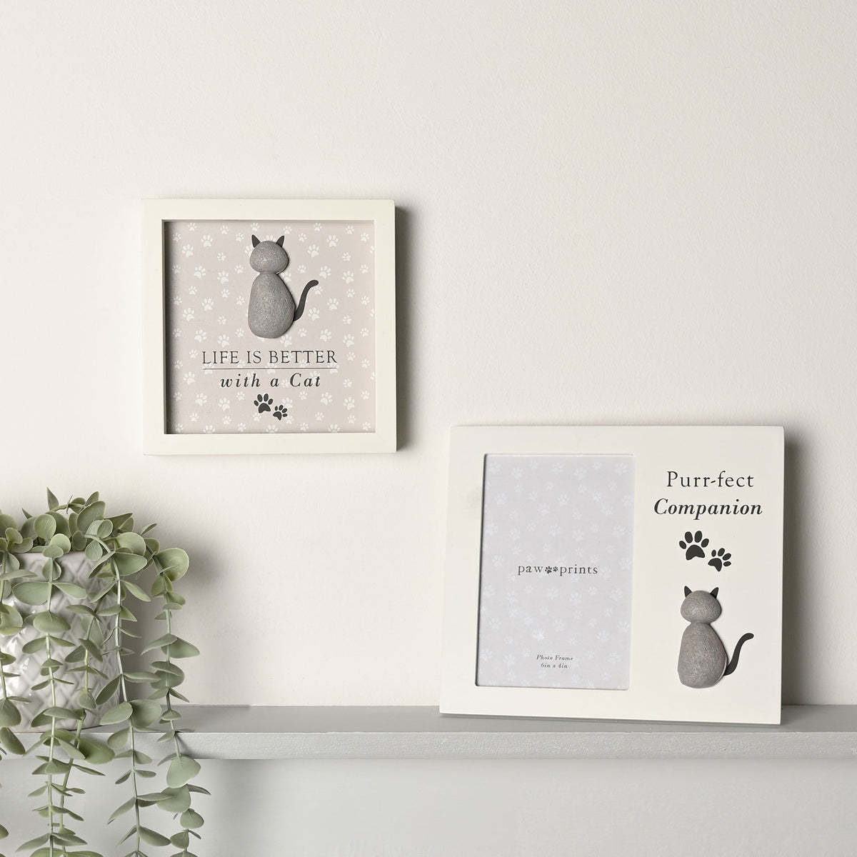 Best of Breed Pebble Style Photo Frame - "Purrfect Companion"