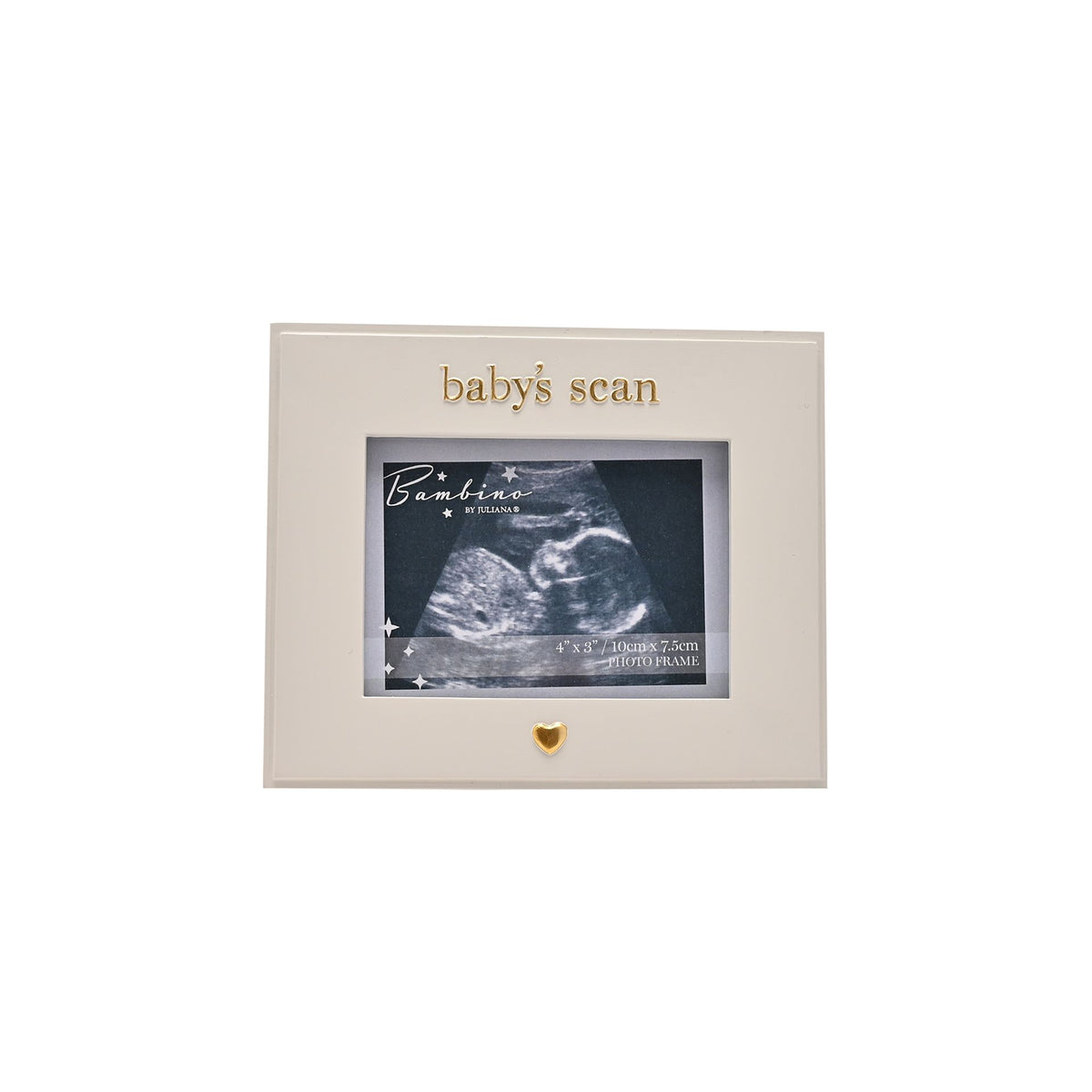 Bambino Baby Scan Resin Photo Frame - Little Heart 4" x 3"