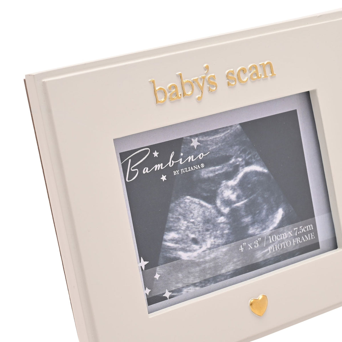 Bambino Baby Scan Resin Photo Frame - Little Heart 4" x 3"