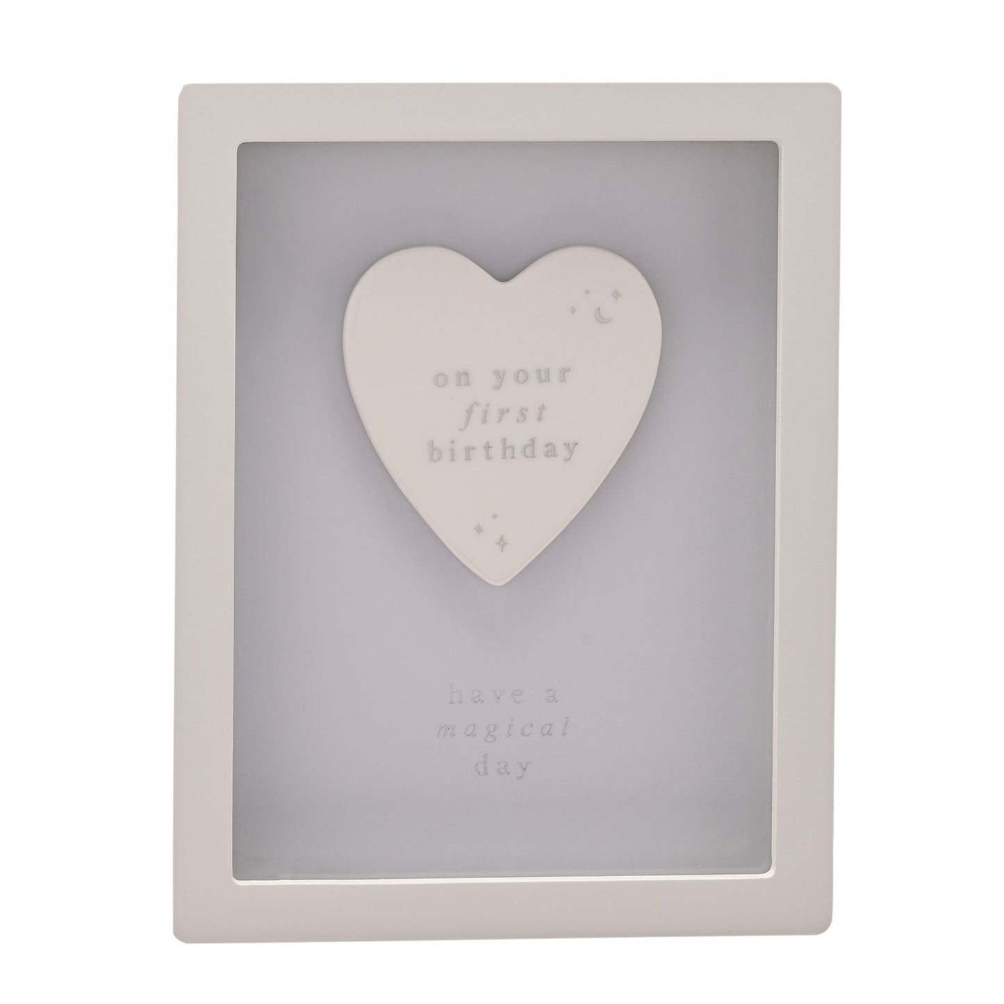 Bambino Framed Plaque 18cm - 1st Birthday Blue
