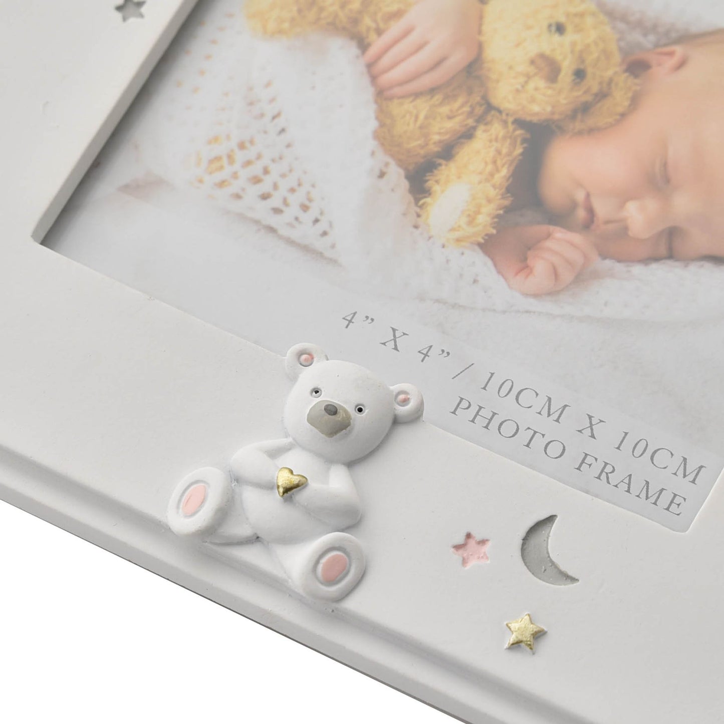 Bambino Resin Baby Girl 4" x 4" Photo Frame