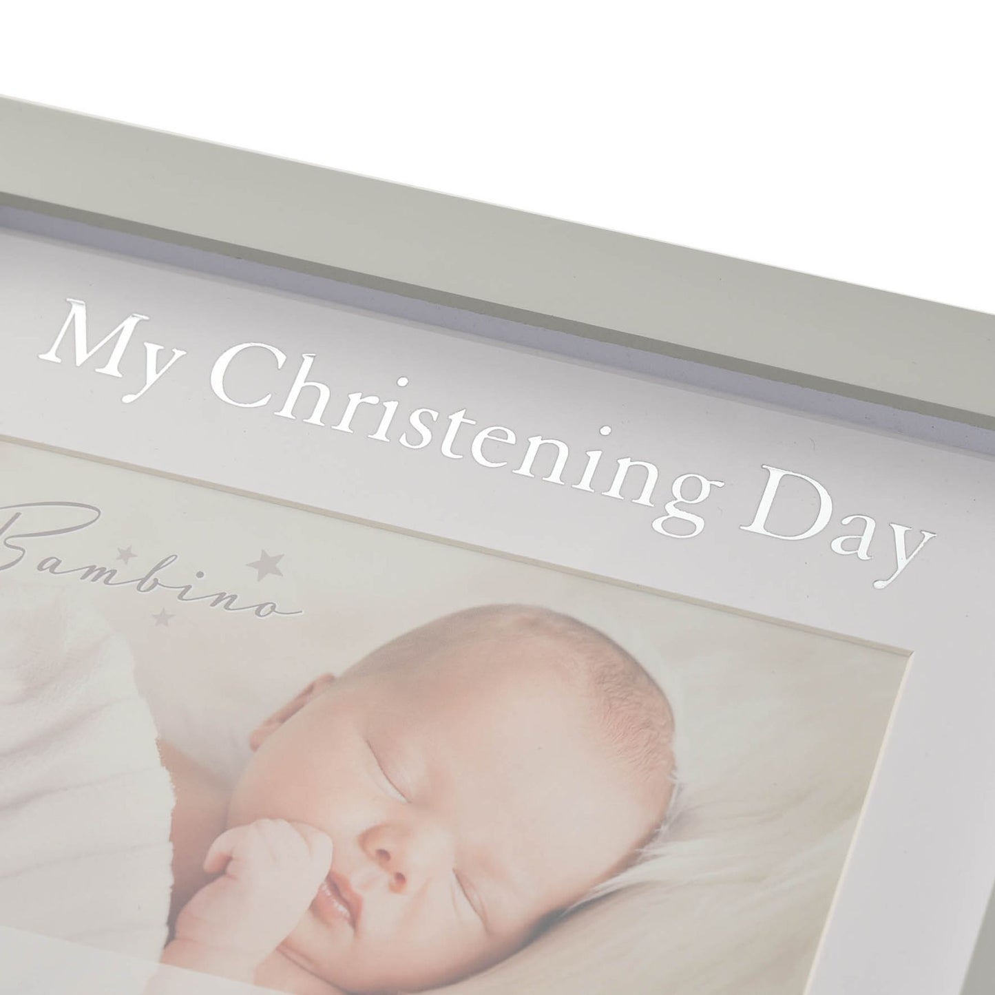 Bambino My Christening Day Frame 6" x 4" in Lidded Gift Box