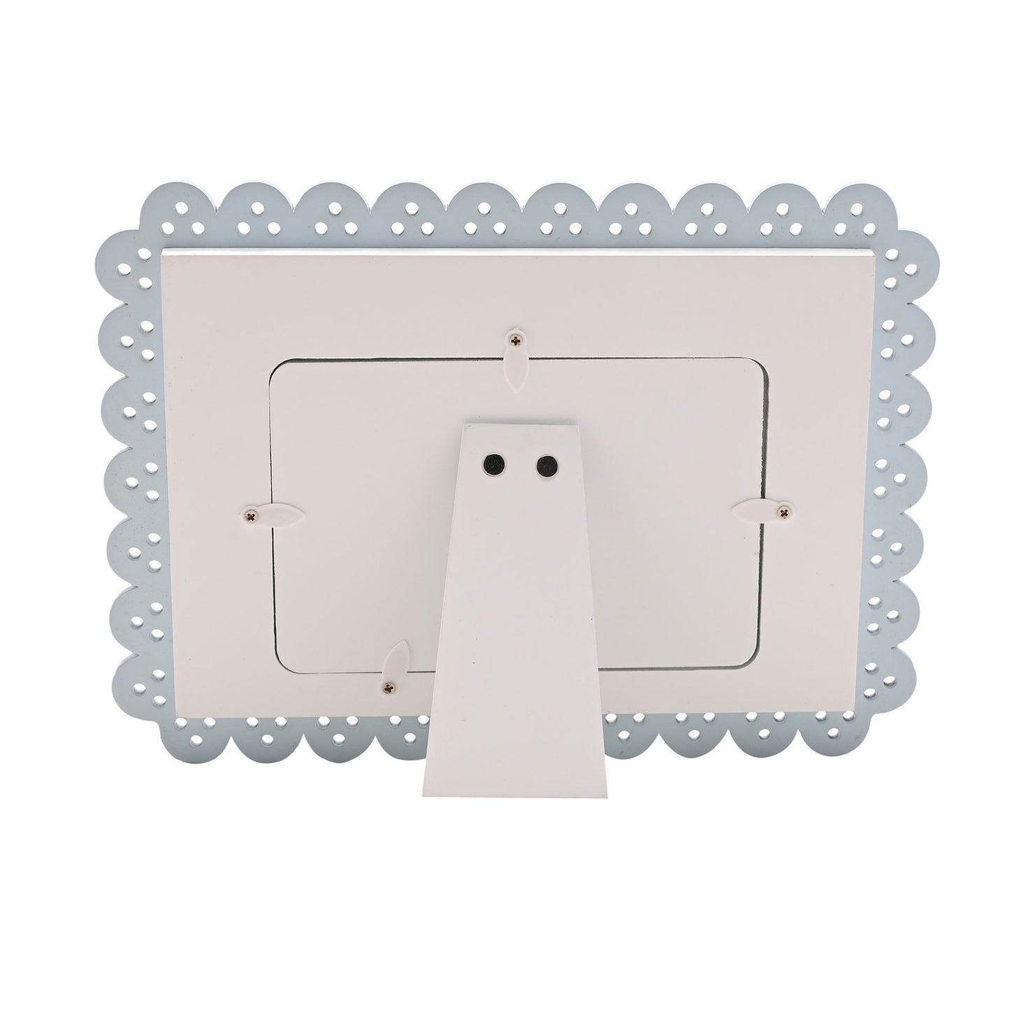 Petit Cheri Scallop Frame 6" x 4" Blue - Its A Boy