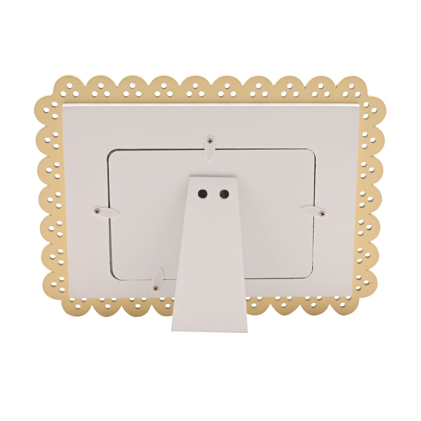 Petit Cheri Scallop Frame 6" x 4" Yellow - First Granchild