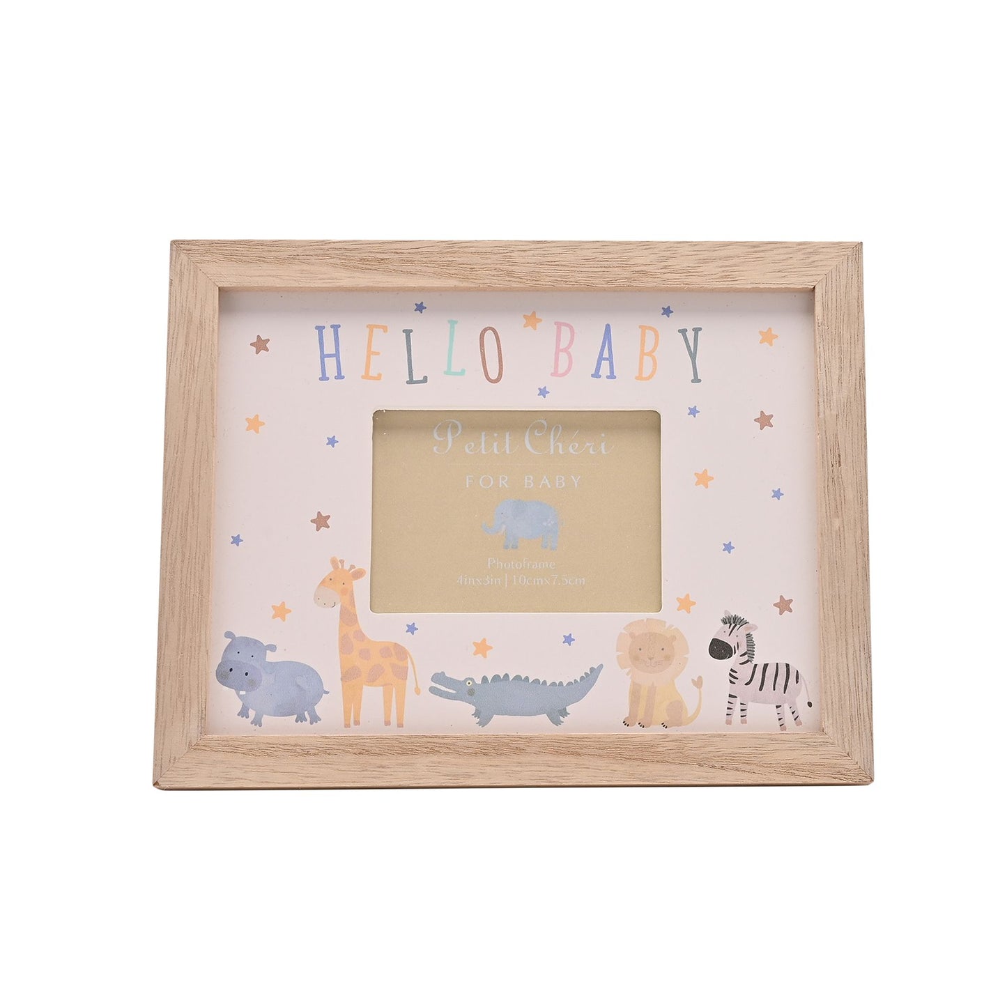 Petit Cheri Animal Parade Frame - Hello Baby