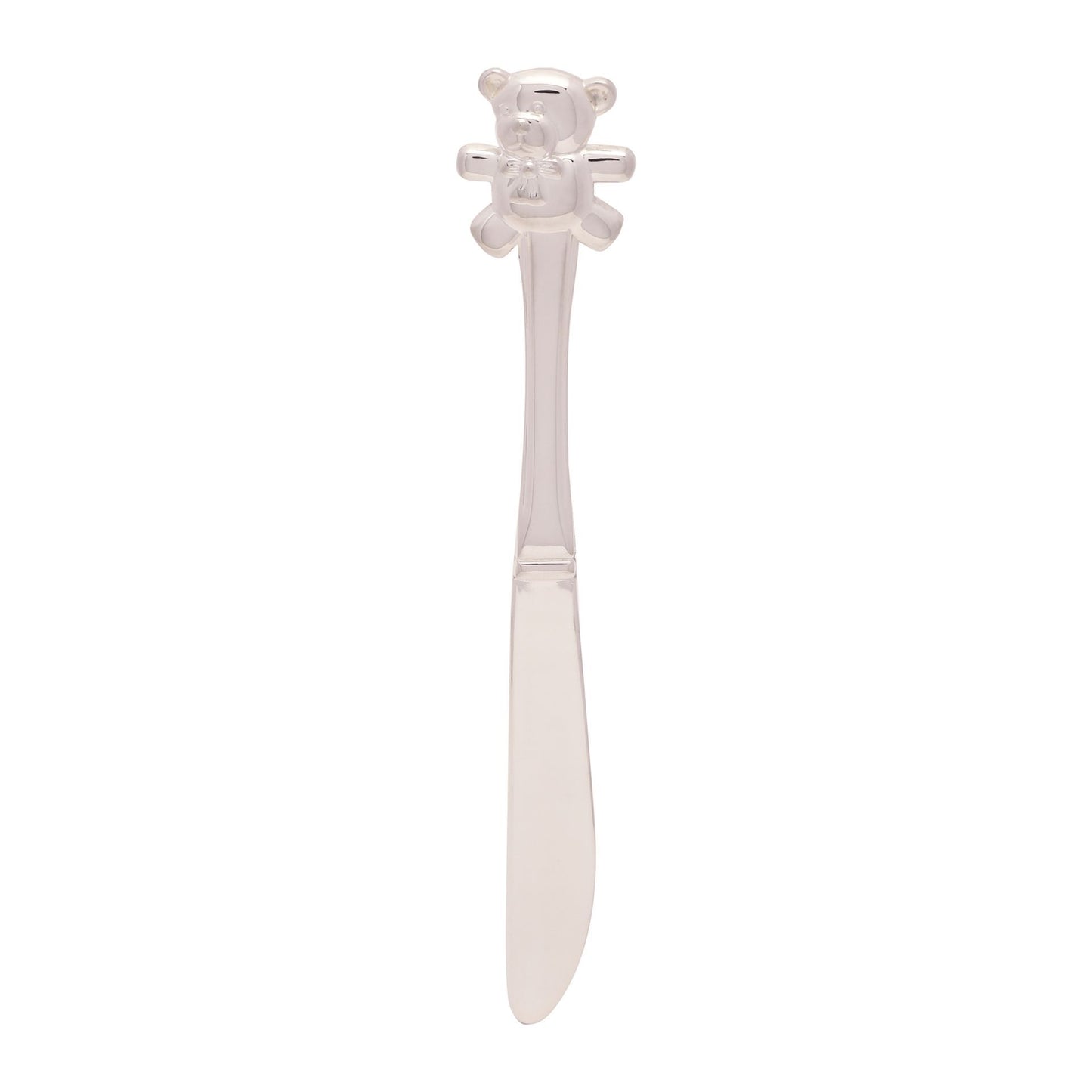 Silverplated Knife, Fork & Spoon Set with Teddy Tops *(96/24)