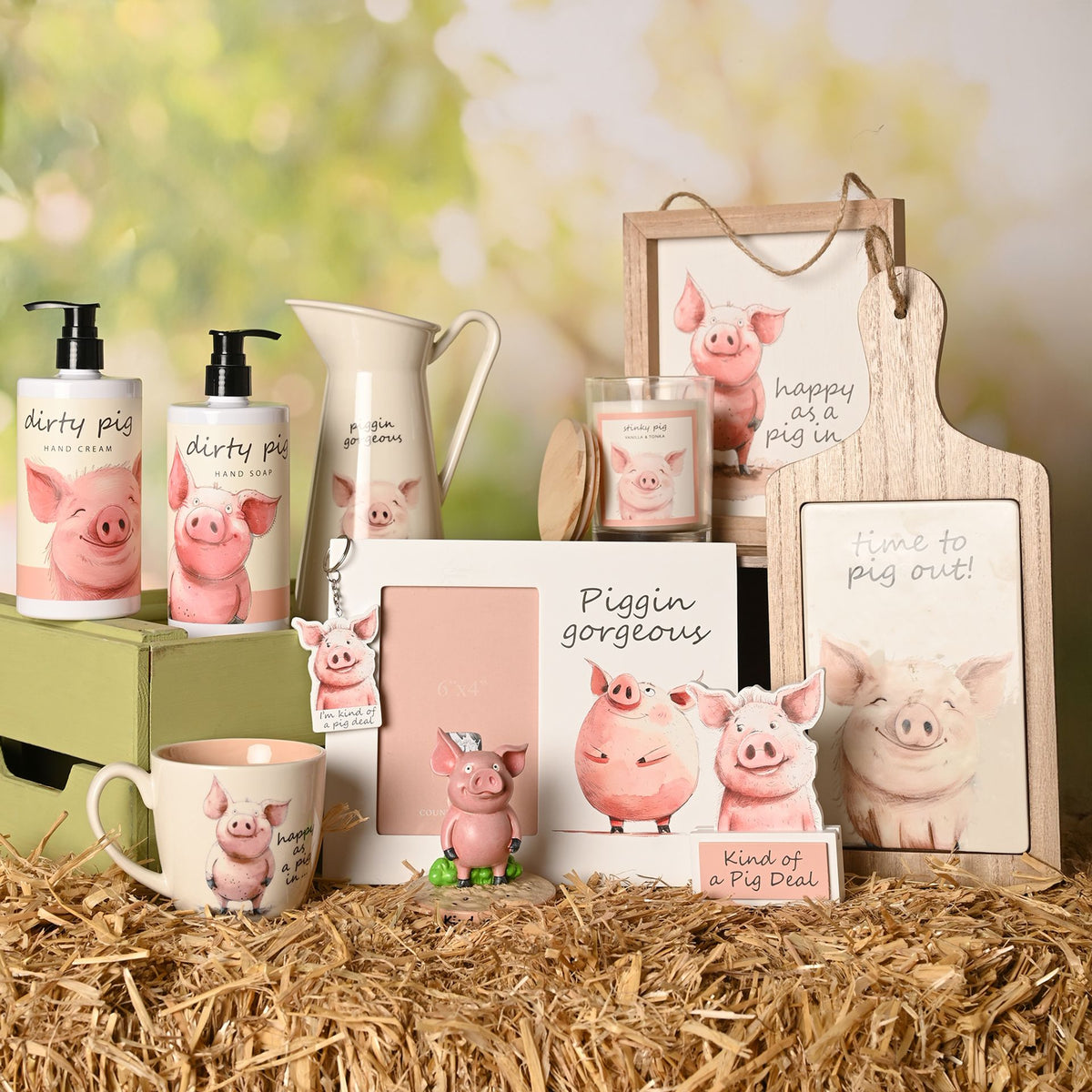 The Funny Farm Pig Figurine  "Kind of a Pig Deal"
