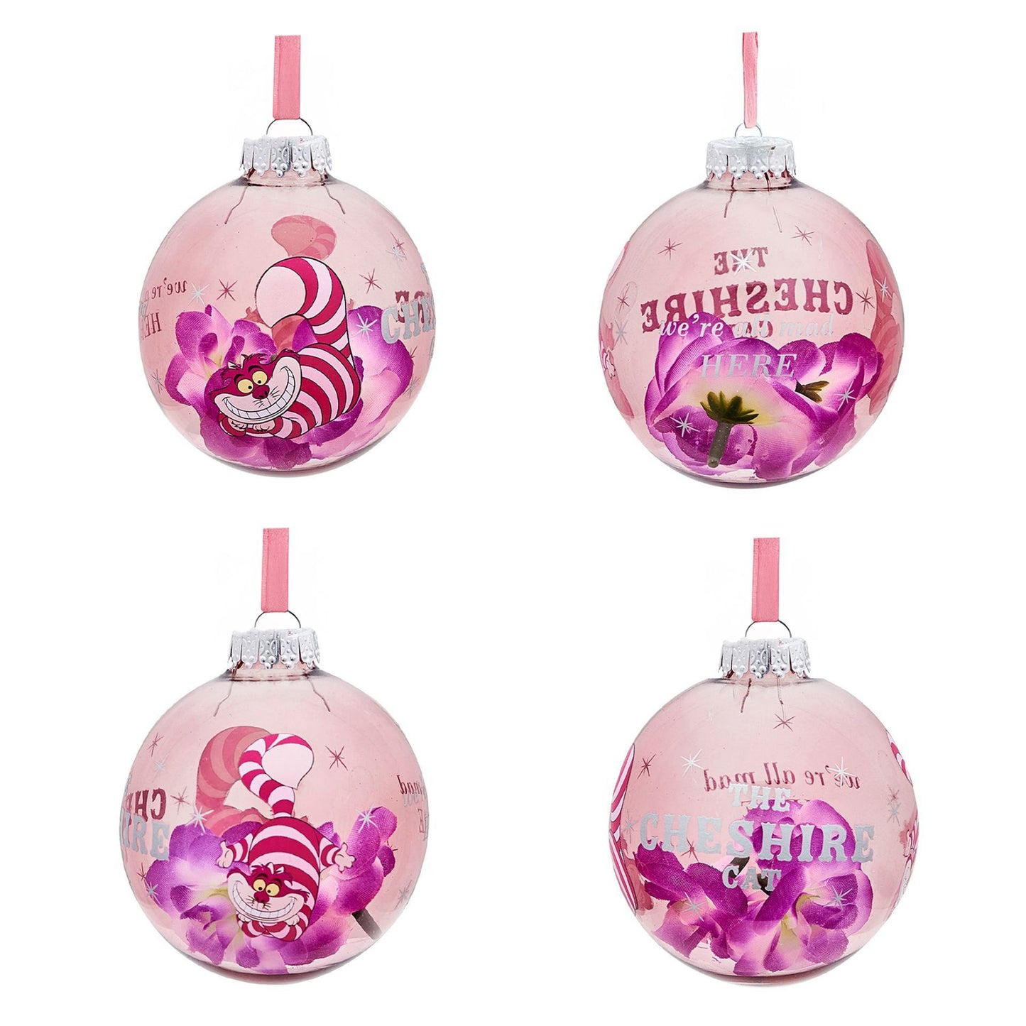 Disney Set of 7 Baubles - Alice In Wonderland
