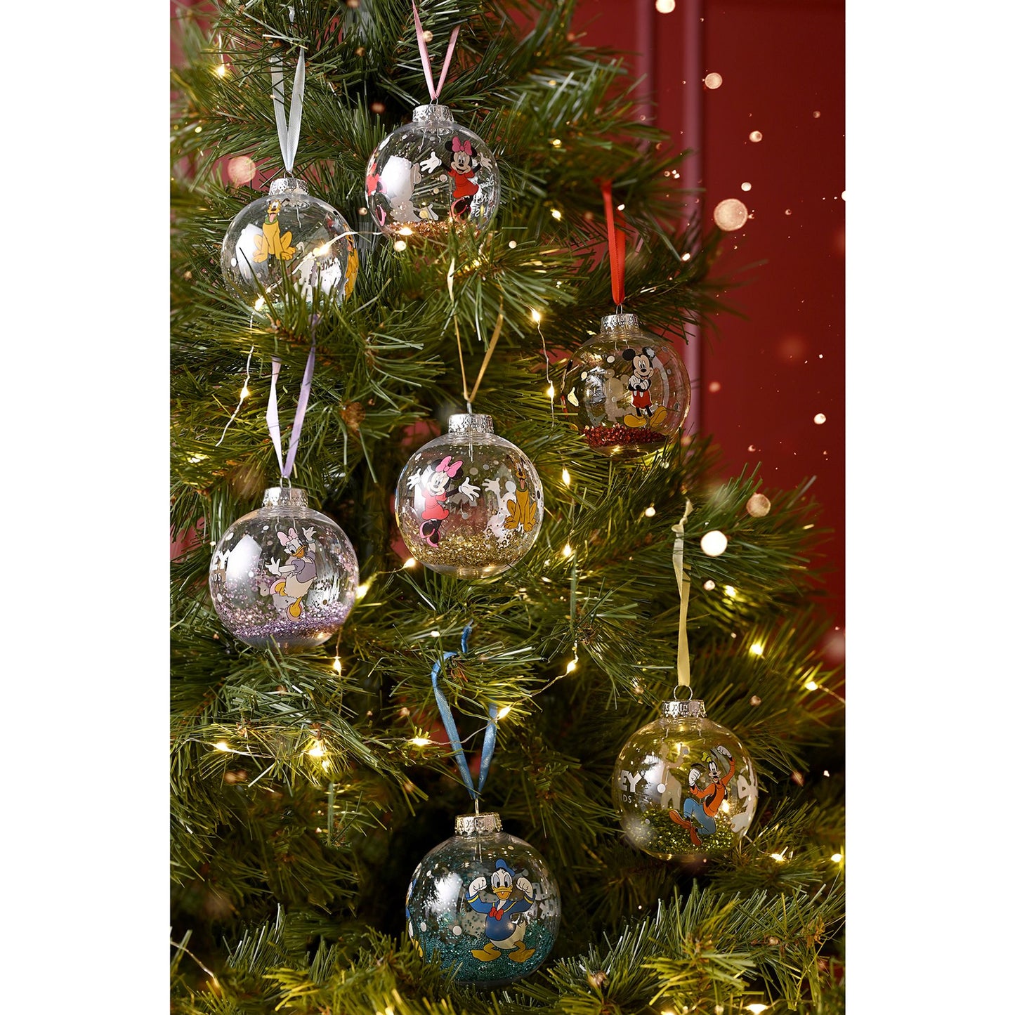 Disney Set of 7 Baubles - Mickey & Friends