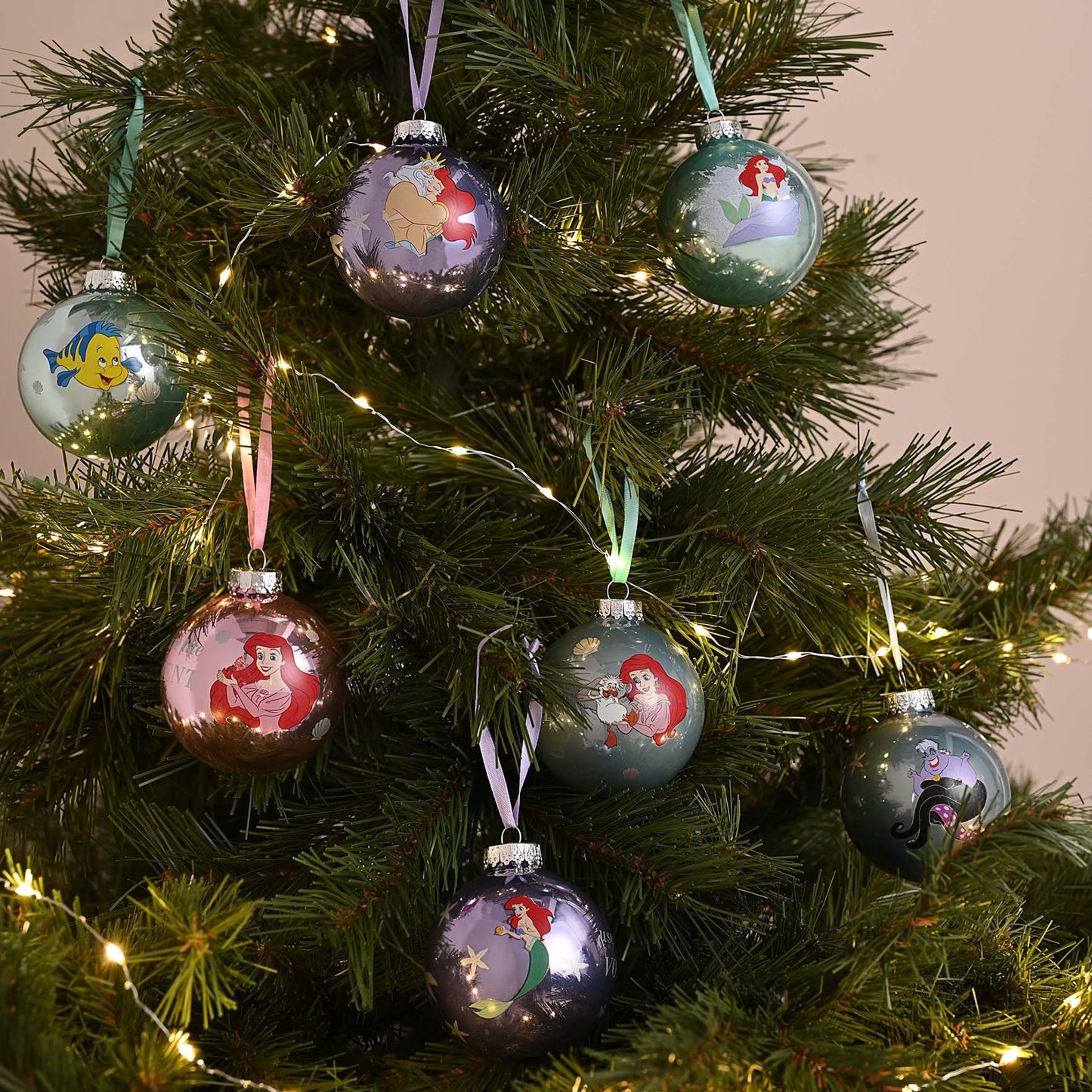 Disney Set of 7 Baubles - The Little Mermaid